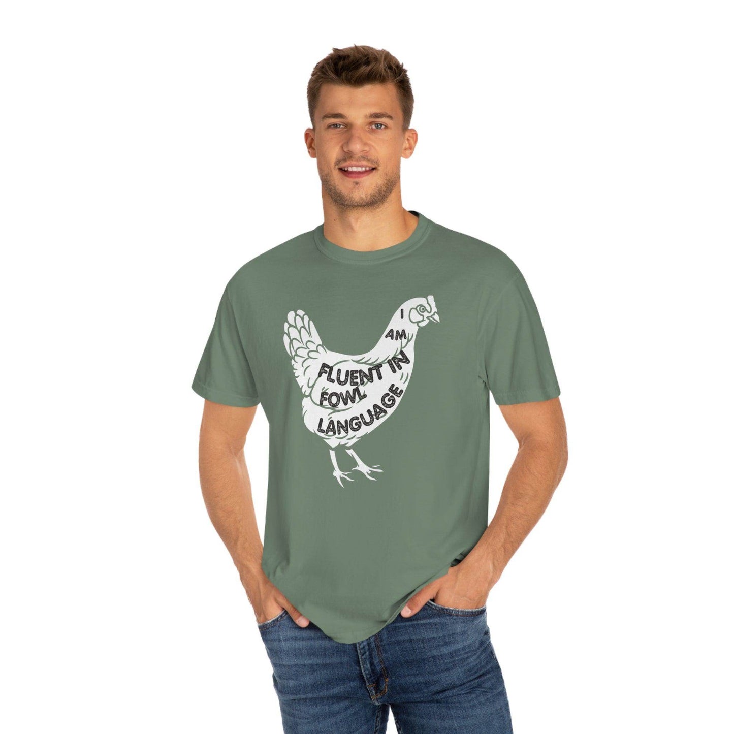 Chicken Shirt Chicken Tee Chicken Owner Gift -Fluent in Fowl Language Gift For Chicken Lover gift - Giftsmojo