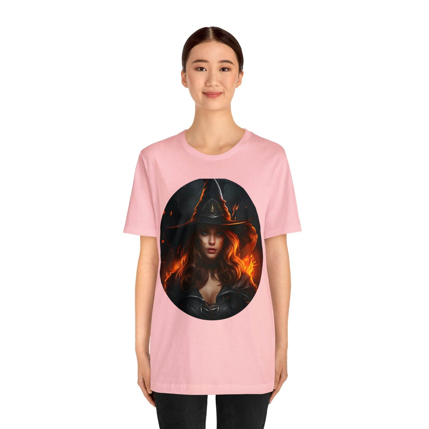 Spooky Witch Costume Spooky Season Vintage Halloween Shirt Moon Goddess Witch Shirt Halloween Costume Witch Shirt Women Halloween Party Tee - Giftsmojo