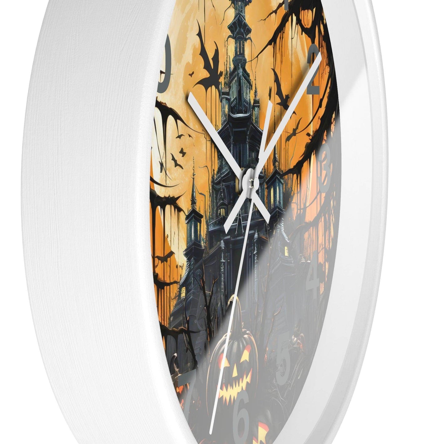 Halloween Ghost Wall Clock Halloween Wall Clocks Halloween Clock Fall Clock Halloween Decor - Giftsmojo