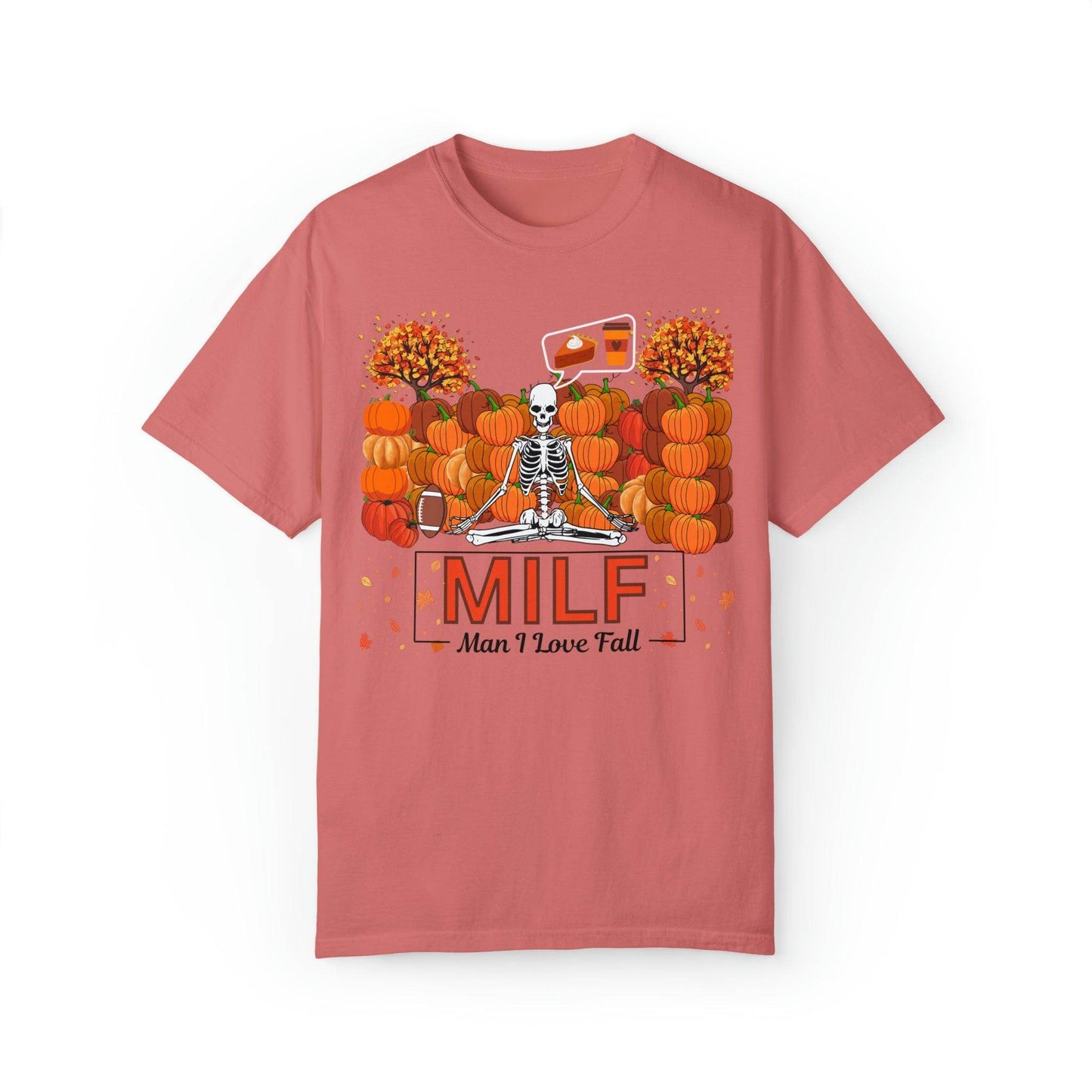 MILF Man I love Fall Gift for Fall Funny Fall Shirts Gift Pumpkin Comfort Colors Shirt - Giftsmojo