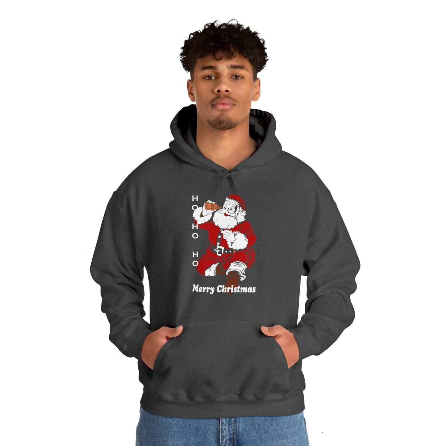 Ho HO Ho Merry Christmas Unisex Heavy Blend Hooded Sweatshirt Christmas Shirt Hoodie - Giftsmojo