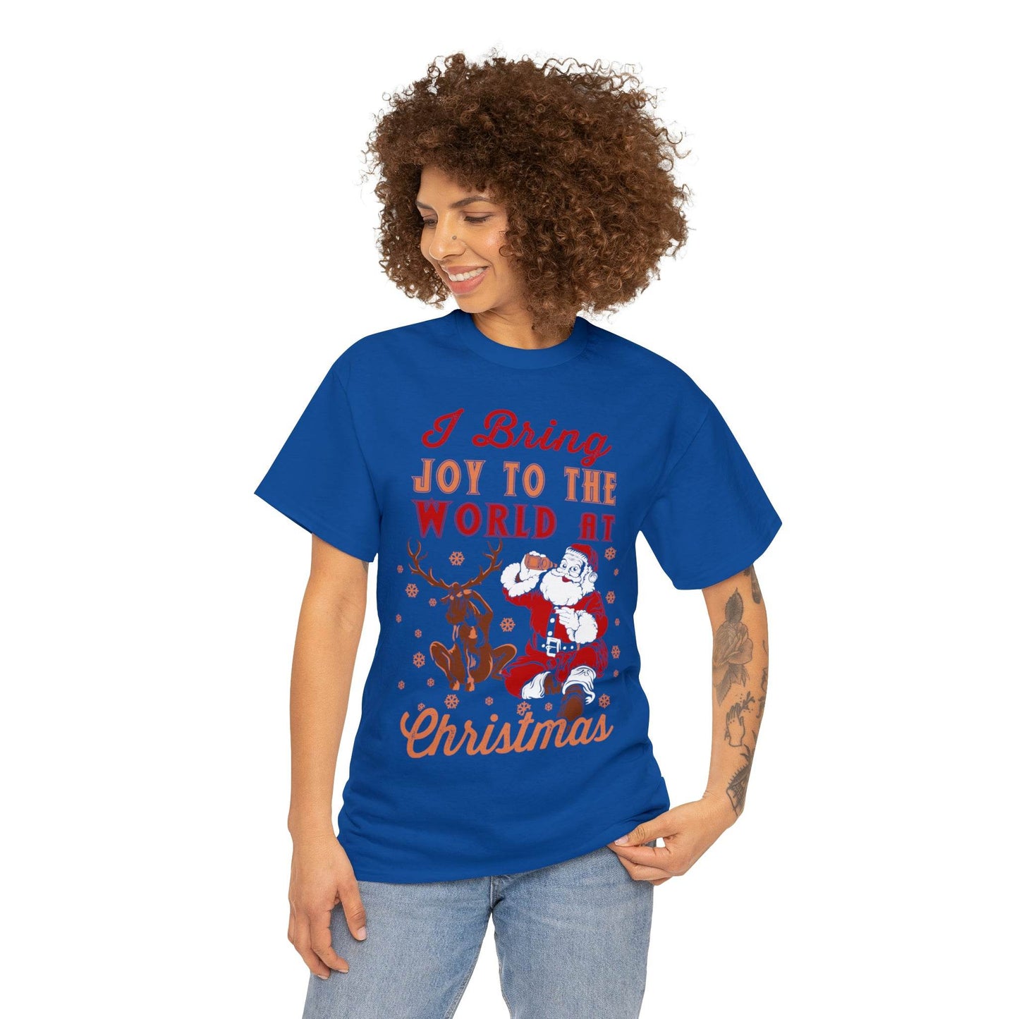 I bring Joy to the World at Christmas Shirt, Christmas Tee Christmas outfit, Christmas gifts - Giftsmojo
