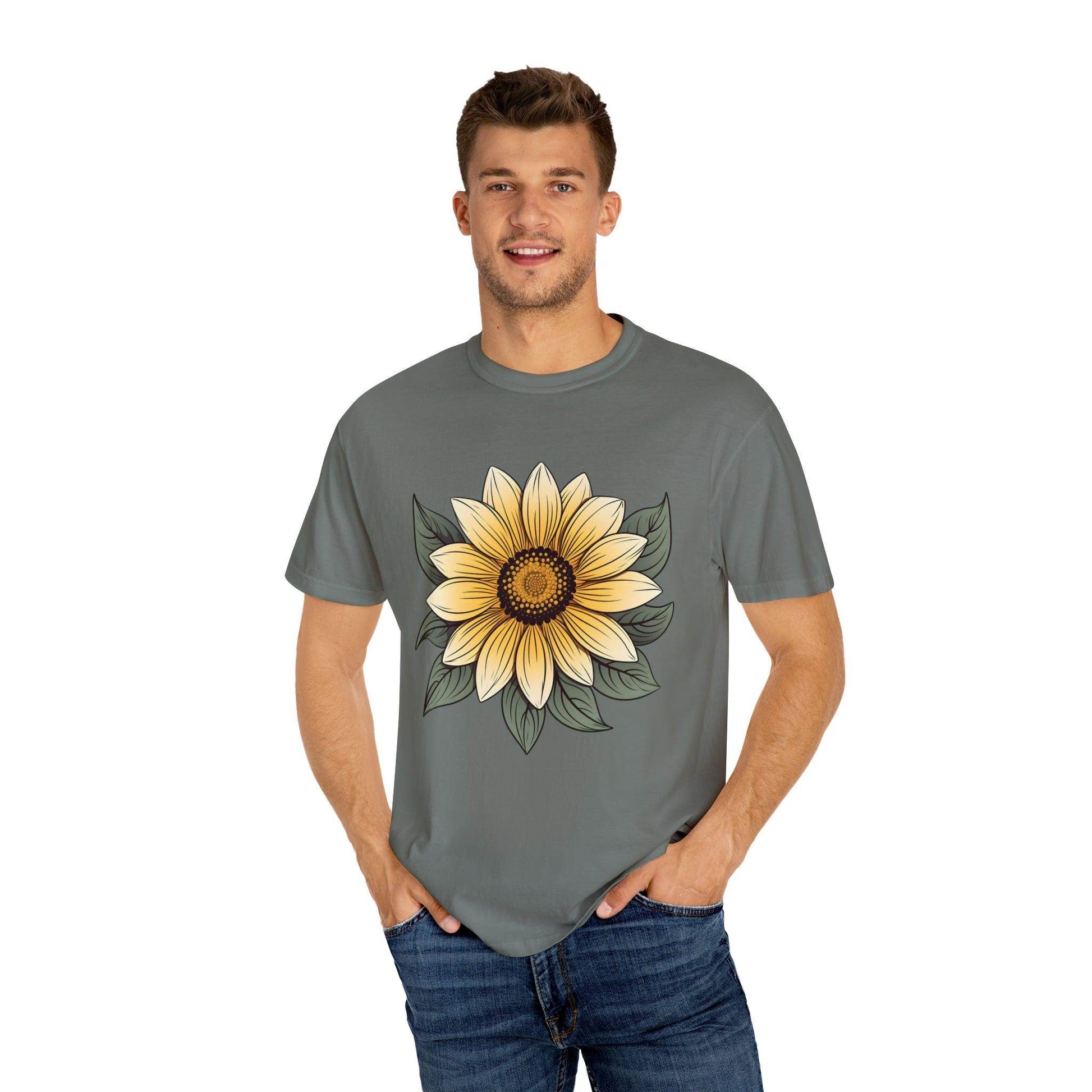 Sunflower Shirt Flower Shirt Aesthetic, Floral Graphic Tee Floral Shirt Flower T-shirt, Wild Flower Shirt Gift For Her Wildflower T-shirt - Giftsmojo