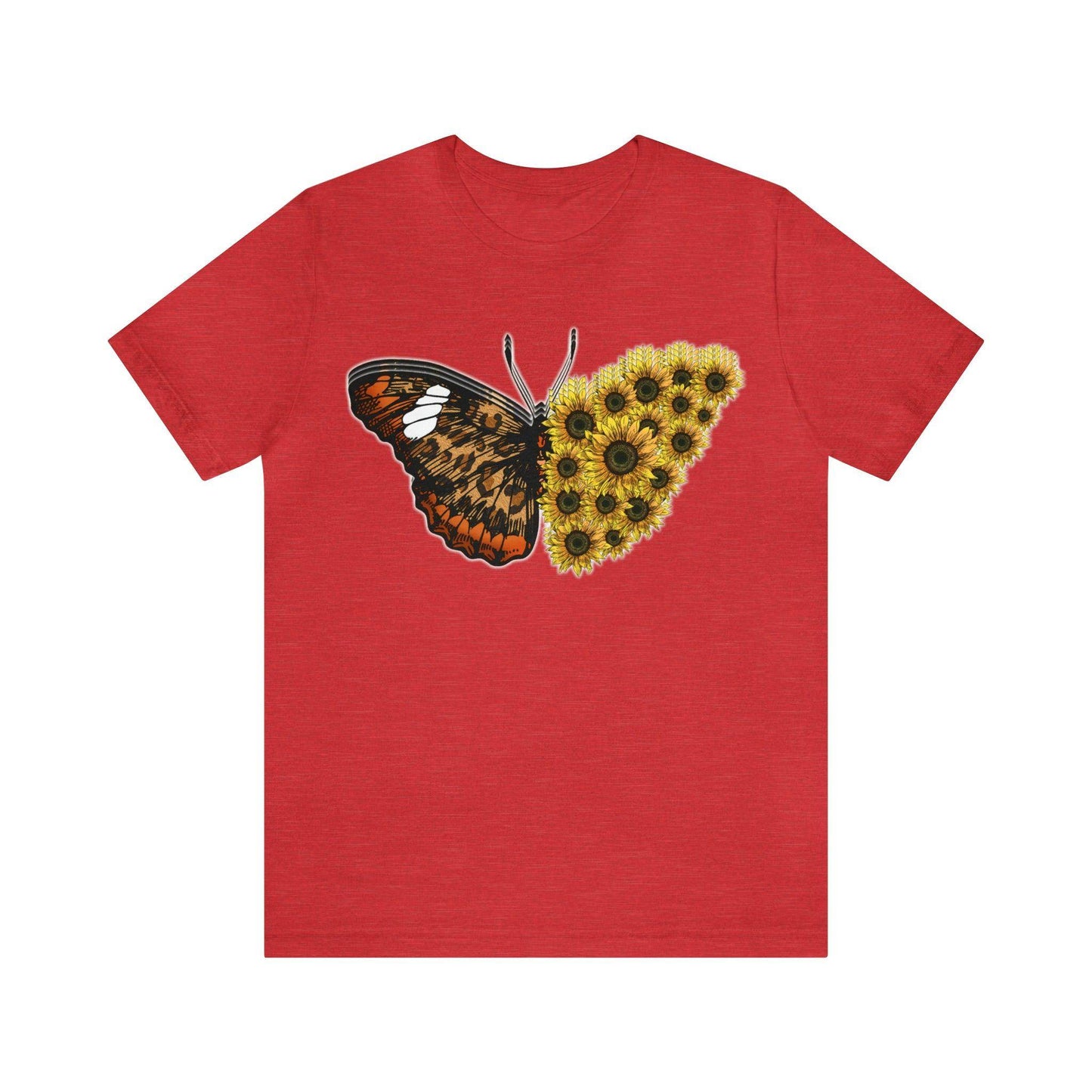 Butterfly Shirt, Sunflower Shirt, Insect Shirt Nature love T shirtFloral Tee Shirt, Flower Shirt, Garden Shirt, Womens Fall Summer shirt - Giftsmojo