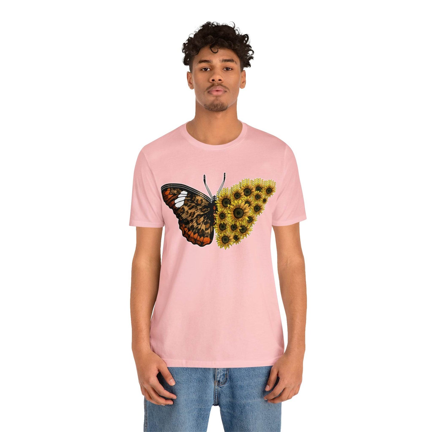Butterfly Shirt, Sunflower Shirt, Insect Shirt Nature love T shirtFloral Tee Shirt, Flower Shirt, Garden Shirt, Womens Fall Summer shirt - Giftsmojo