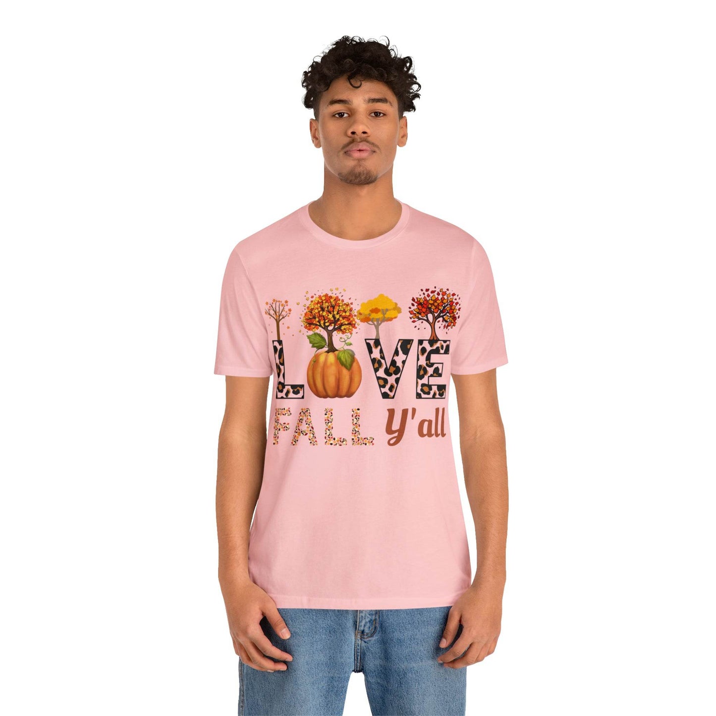 Leopard Print Love Fall Y'all, Fall shirt, Fall lover gift - Giftsmojo