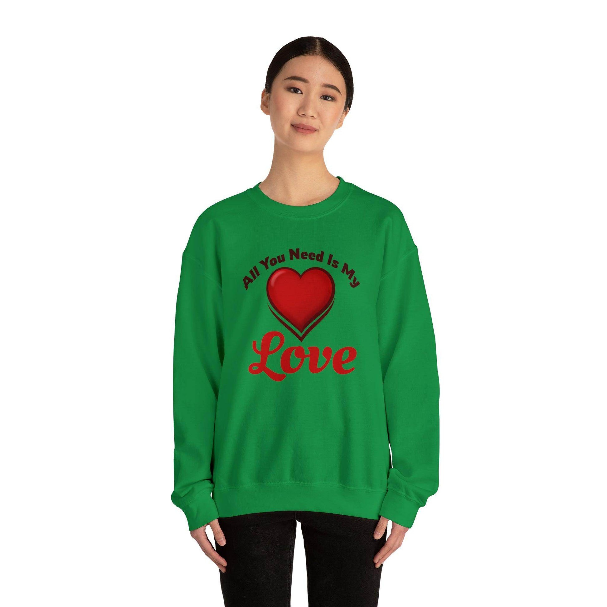 All you need is My Love Tee Hooded Sweatshirt - Giftsmojo