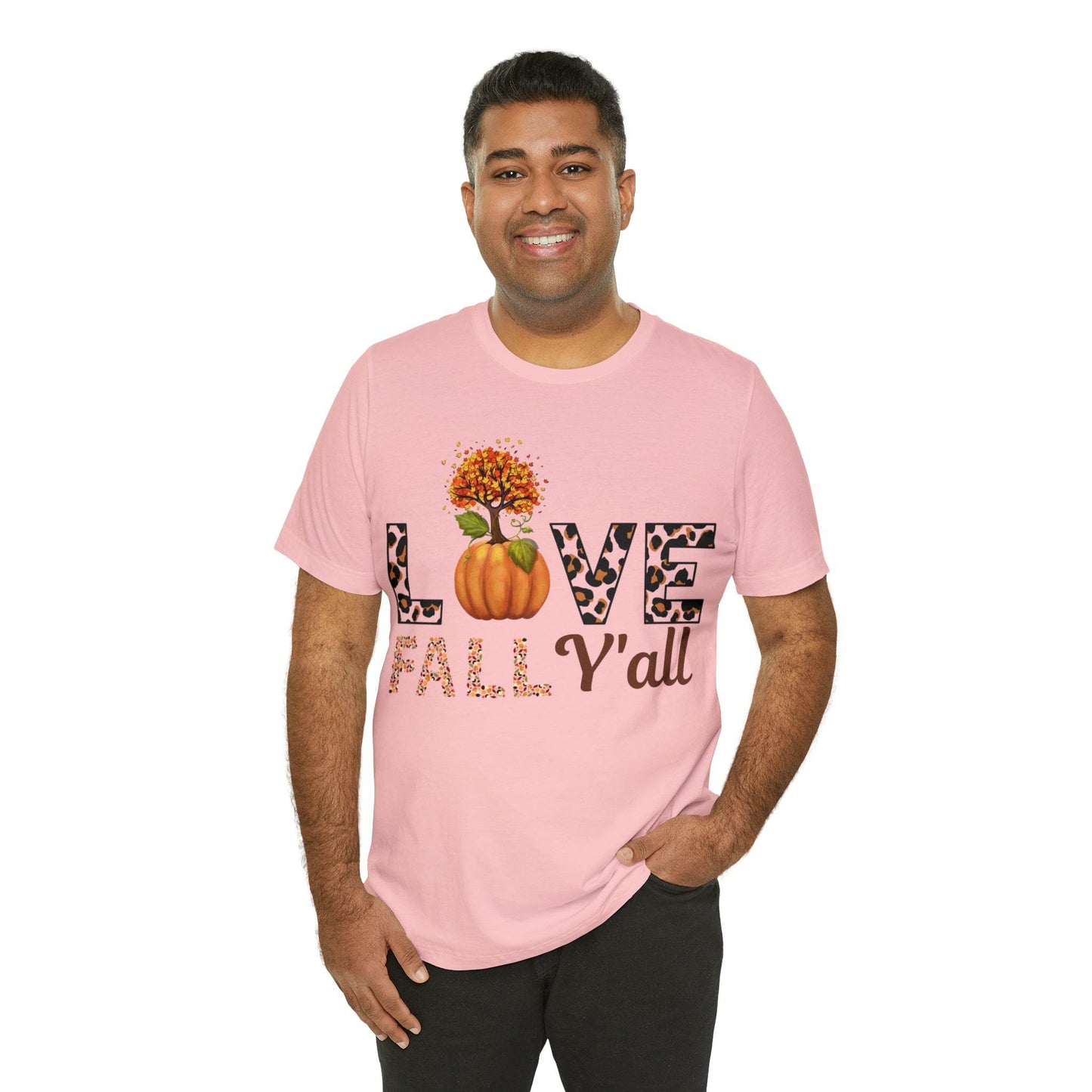 Leopard Print Love Fall Y'all shirt, Autumn Shirt, Fall shirt, Fall Gift - Giftsmojo