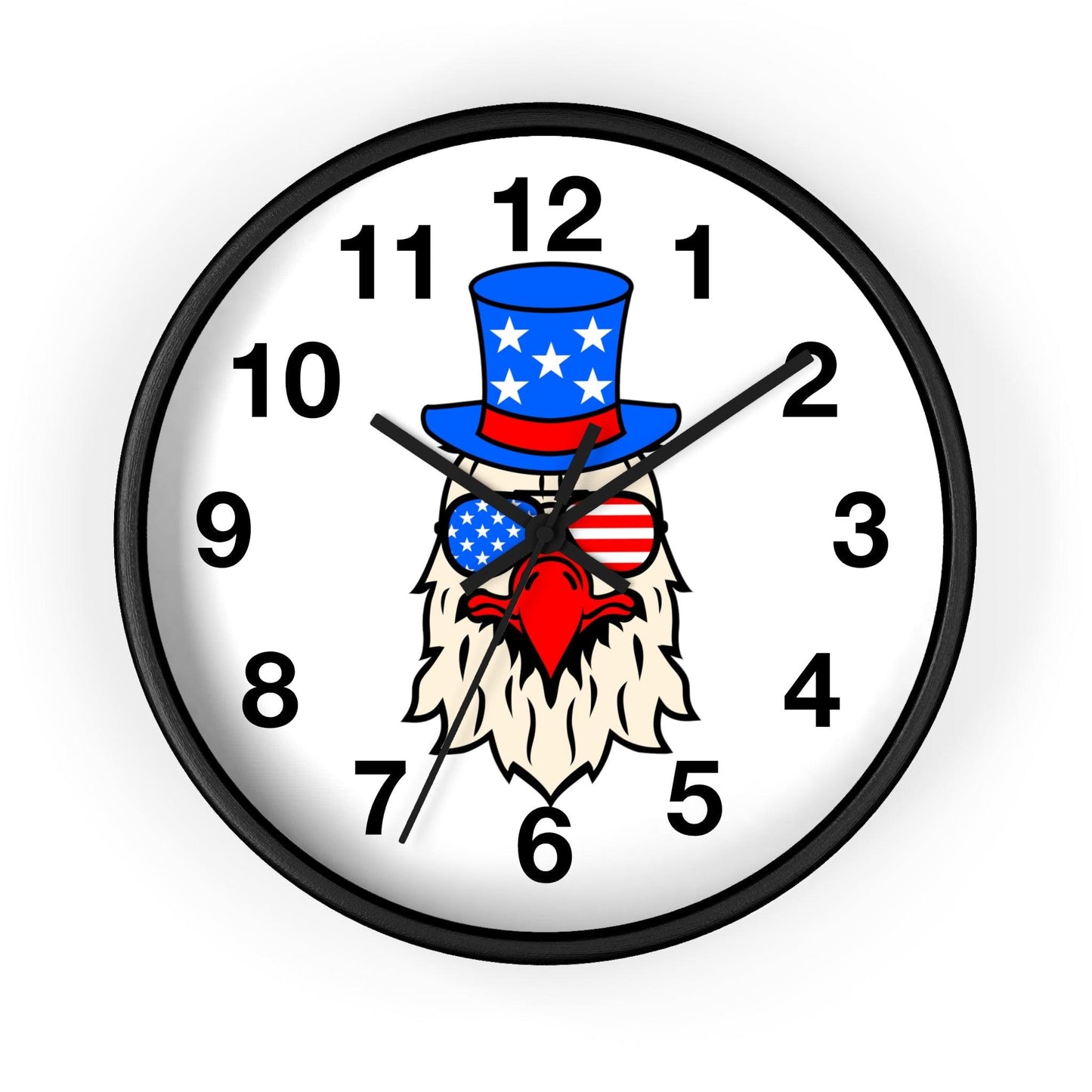 Funny USA Flag Wall Clock, Home decor gift, House Warming gift, New Home Gift, Patriotic gift
