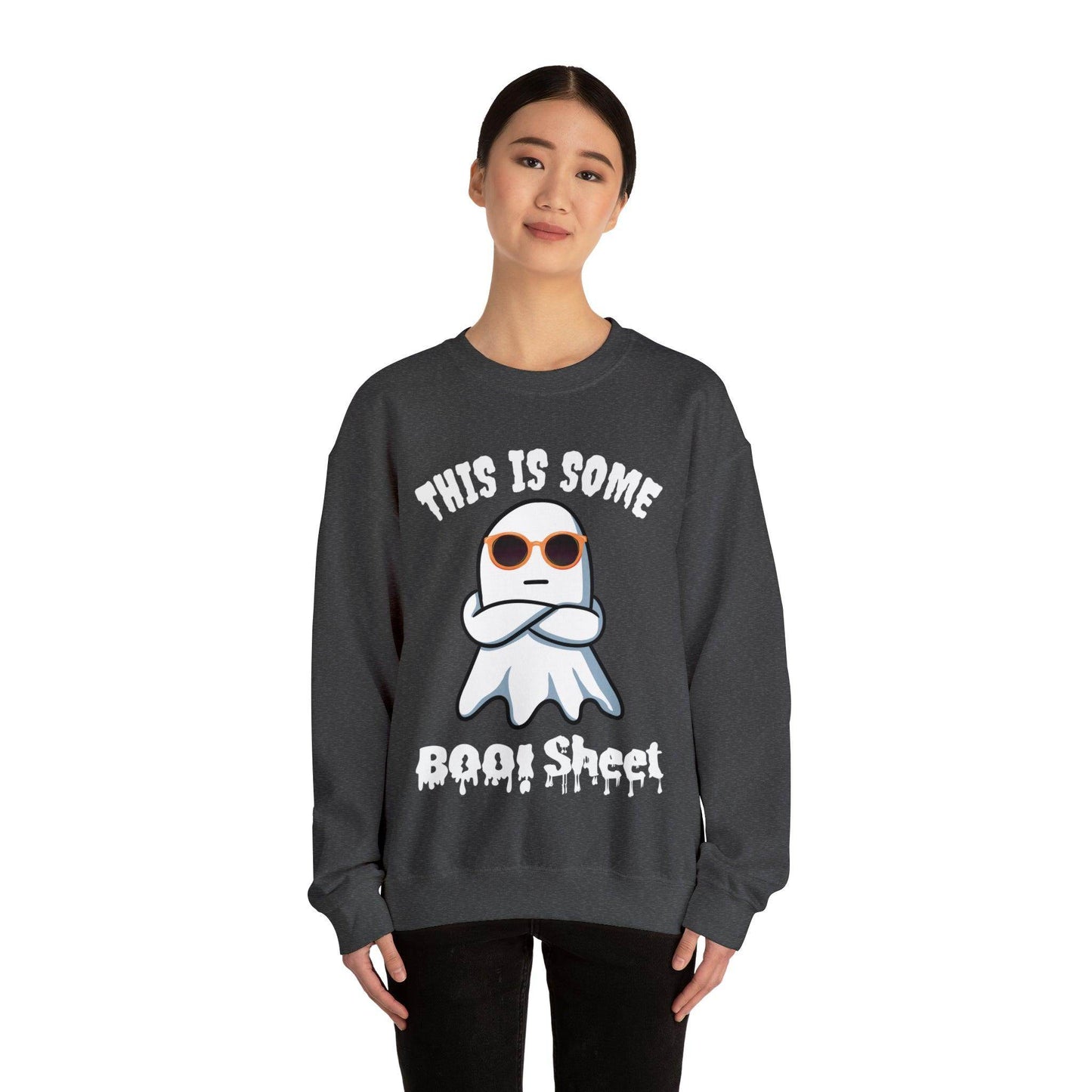 This Is Some Boo Sheet Ghost Sweatshirt Cute Ghost Sweatshirt Boo Ghost Sweatshirt Gift Shirt Funny Halloween Shirt Spooky Season Shirt - Giftsmojo