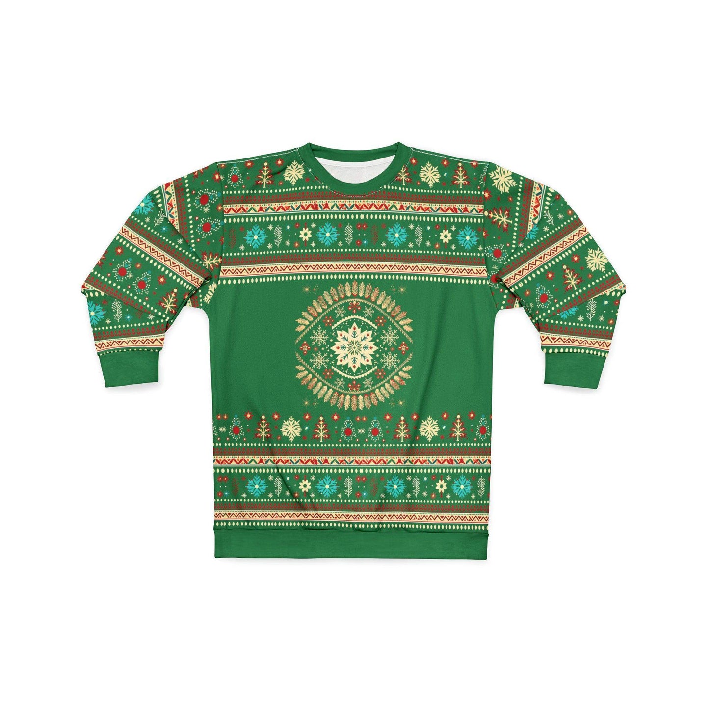 Ugly Christmas Sweater Green Christmas Sweatshirt Ugly Sweatshirt Full Ugly Christmas Shirt - Giftsmojo