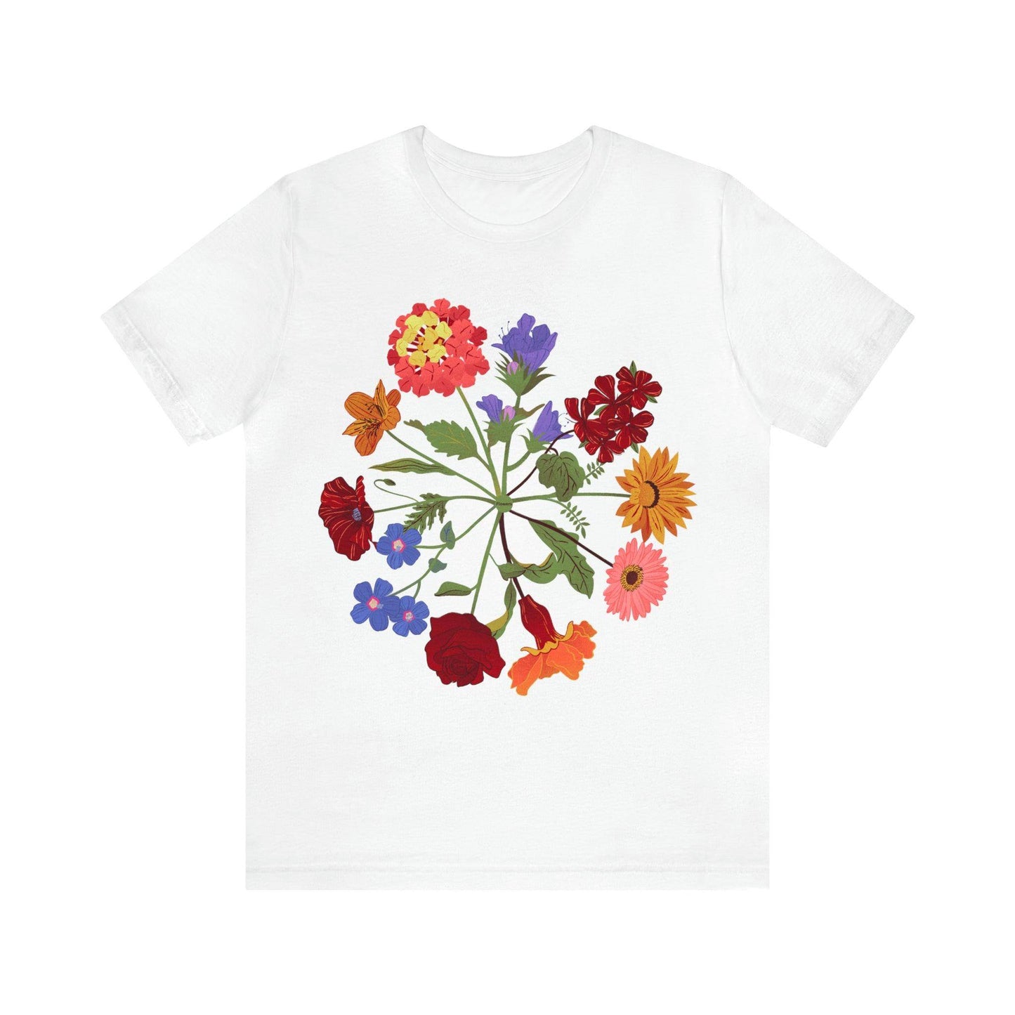 Wildflower Tshirt, Flower Shirt, Types of Flowers Shirt, Floral Tshirt, Gift for Women, Ladies Shirts Best Friend Gift, Plant Mom Nature Tee - Giftsmojo