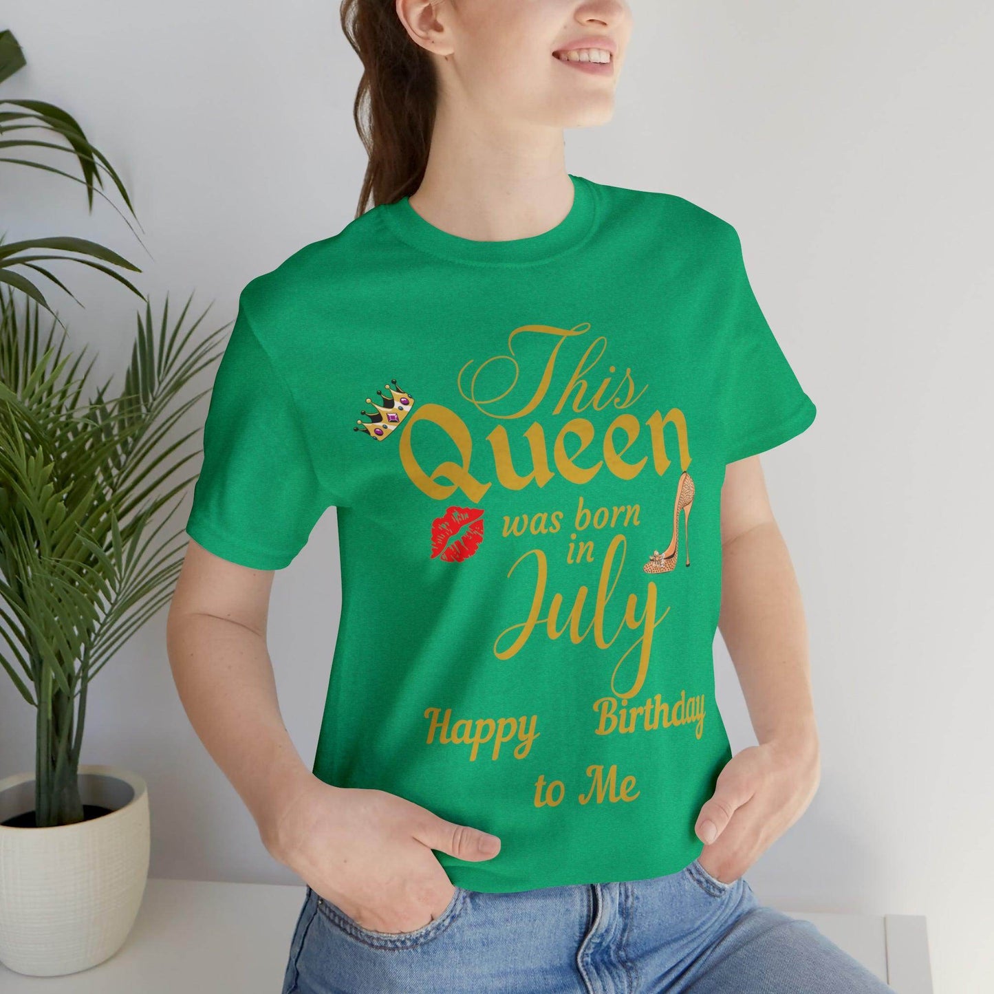 Birthday Queen Shirt, Gift for Birthday, This Queen was born in July Shirt, Funny Queen Shirt, Funny Birthday Shirt, Birthday Gift - Giftsmojo