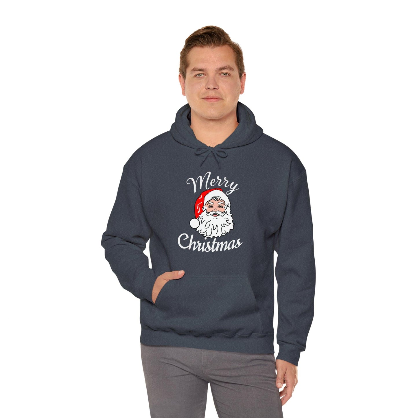 Santa Hoodie, Merry Christmas Hooded Sweatshirt, Christmas Shirt, Christmas Gift