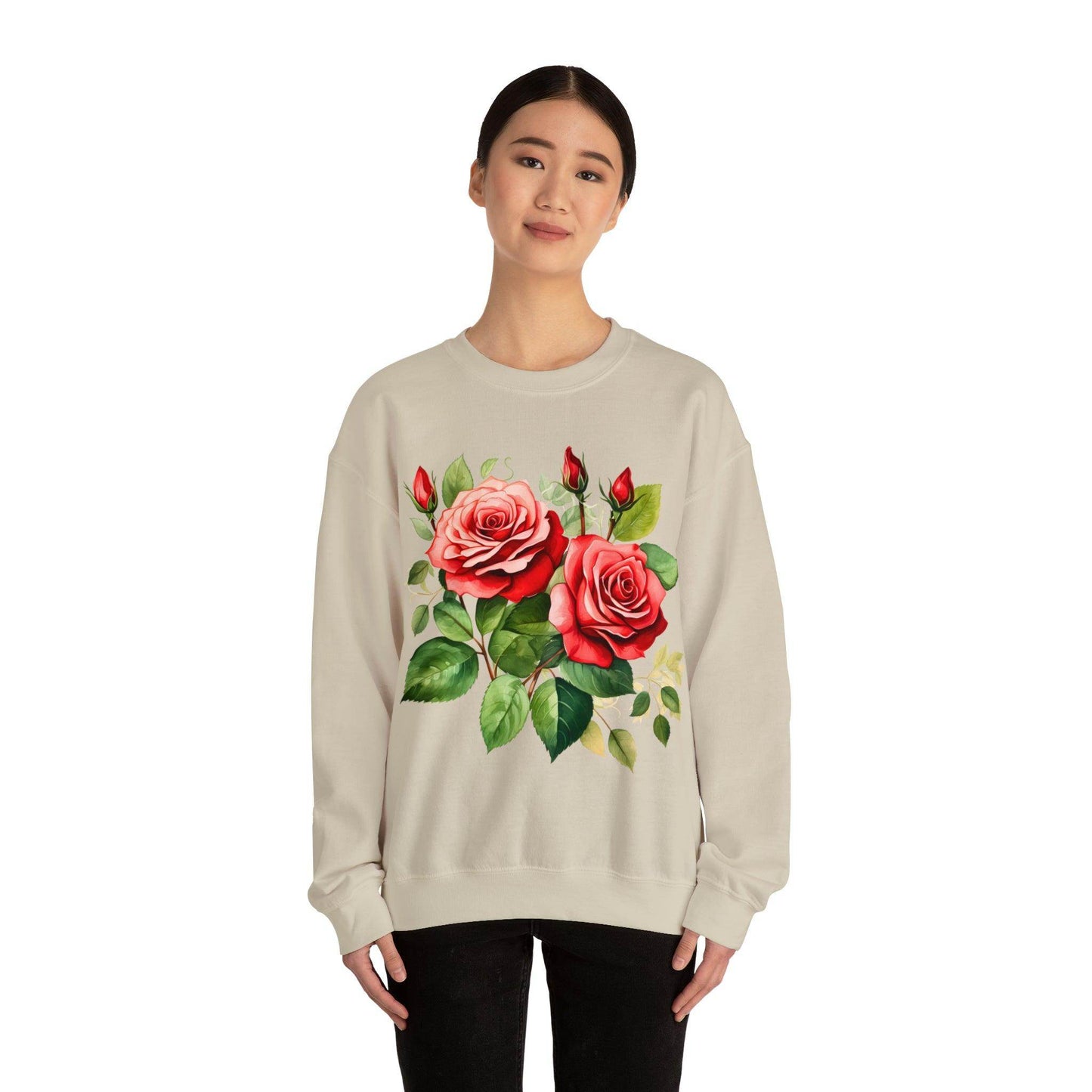 Christmas Flower Shirt Christmas Flower Sweatshirt Christmas Floral Sweatshirt Christmas Sweater Christmas Trendy Christmas Sweatshirt - Giftsmojo