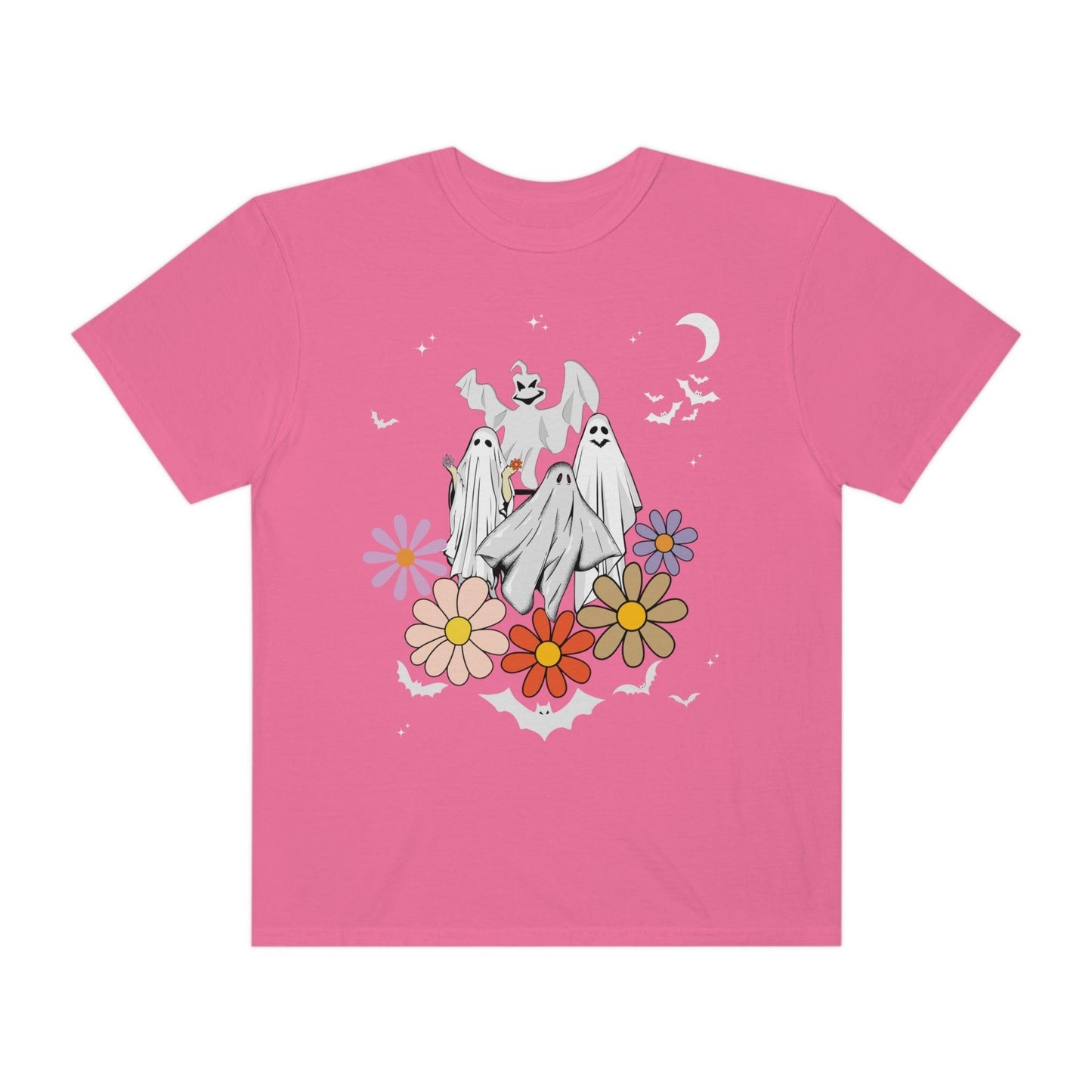 Retro Halloween t-shirt, Vintage Floral Ghost Shirt Halloween Shirt