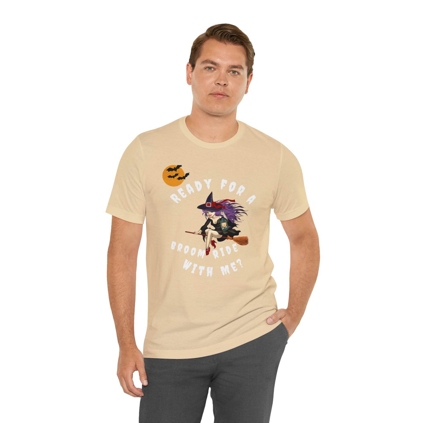 Ready for a Broom Ride with Me Halloween shirt, Witch shirt, Halloween tshirt, Halloween outfit, Work Halloween Costume - Giftsmojo