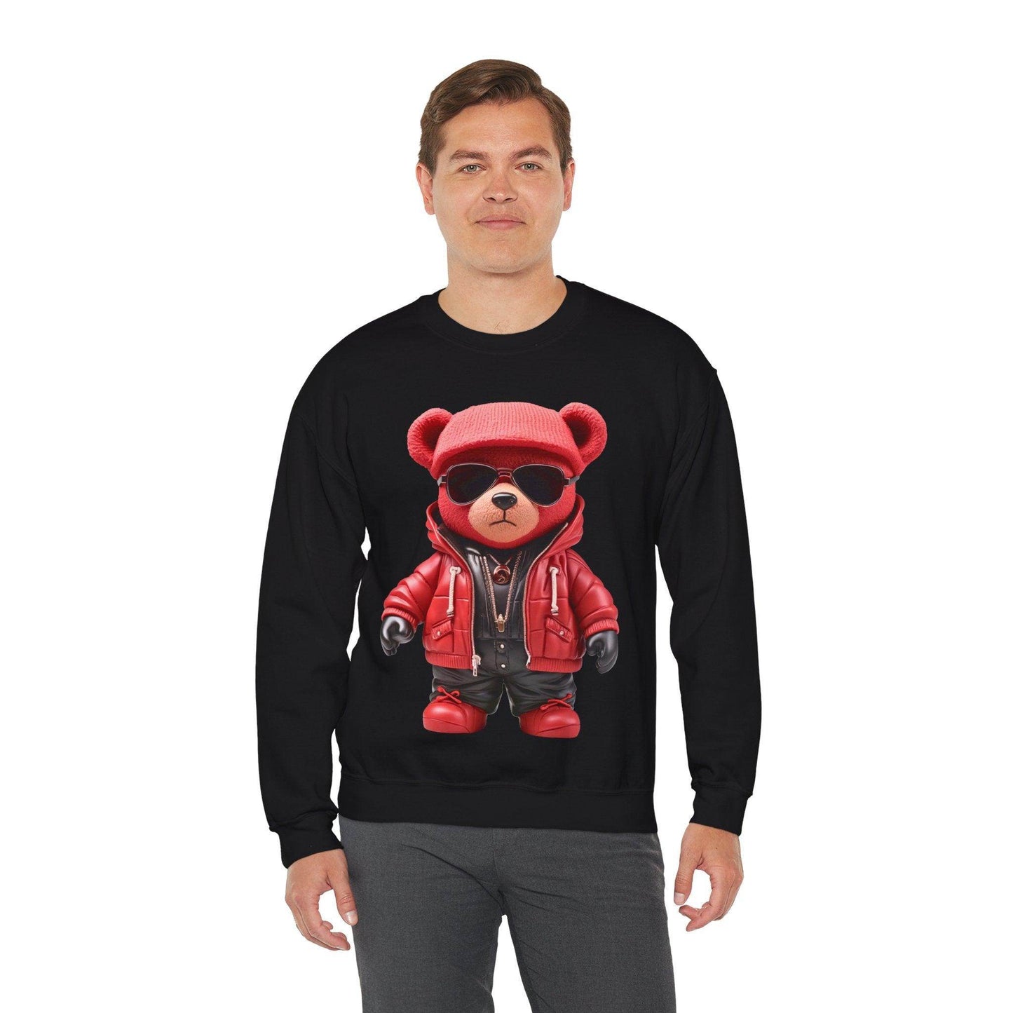 Hip-Hop Teddy Bear Sweatshirt: Elevate Your Style with Streetwear Chic - Giftsmojo