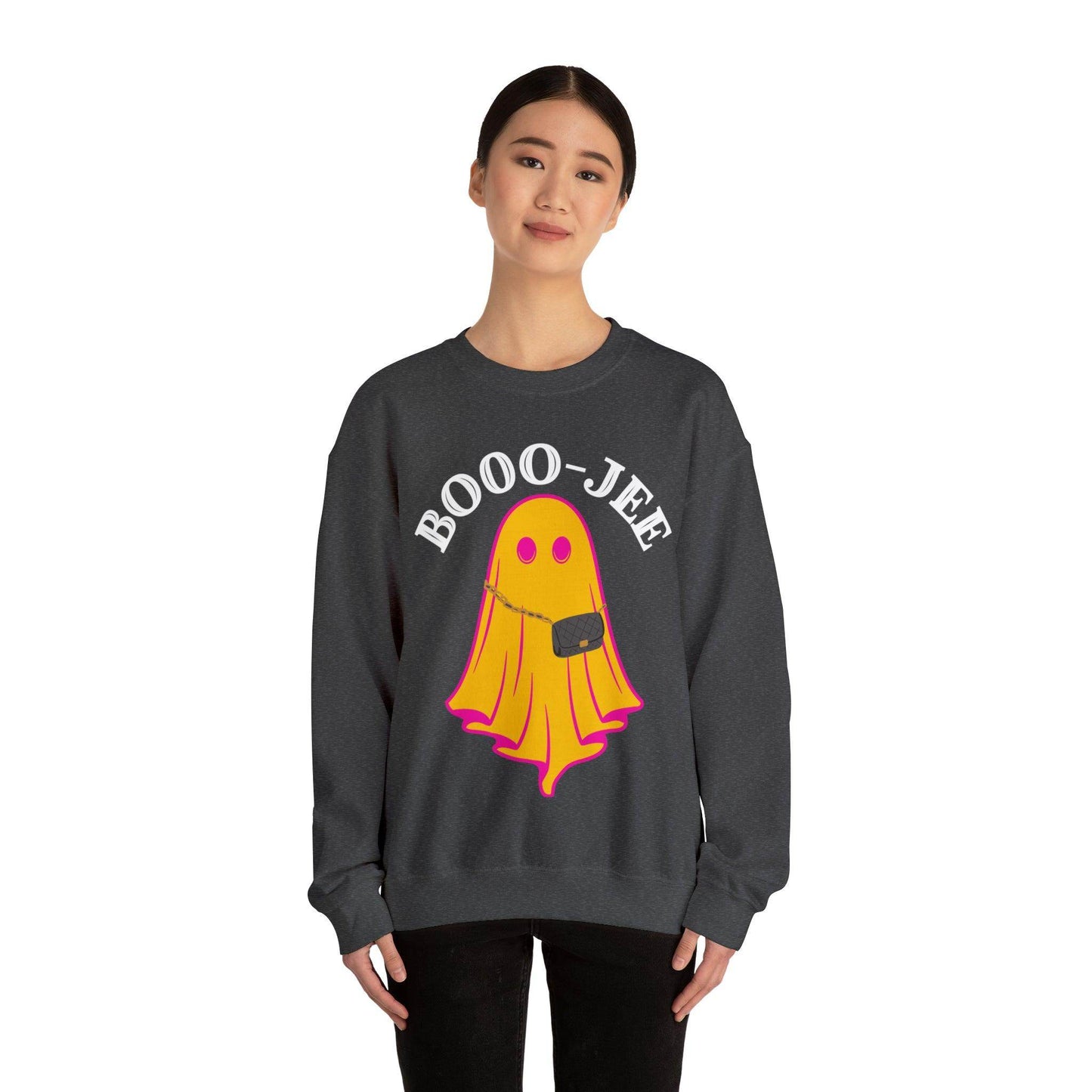 Booo-Jee Sweatshirt, Boo Halloween Sweatshirt, Spooky Ghost Sweatshirt, Boo Jee Shirt, Halloween Ghost Sweatshirt, Halloween Boo Shirt - Giftsmojo