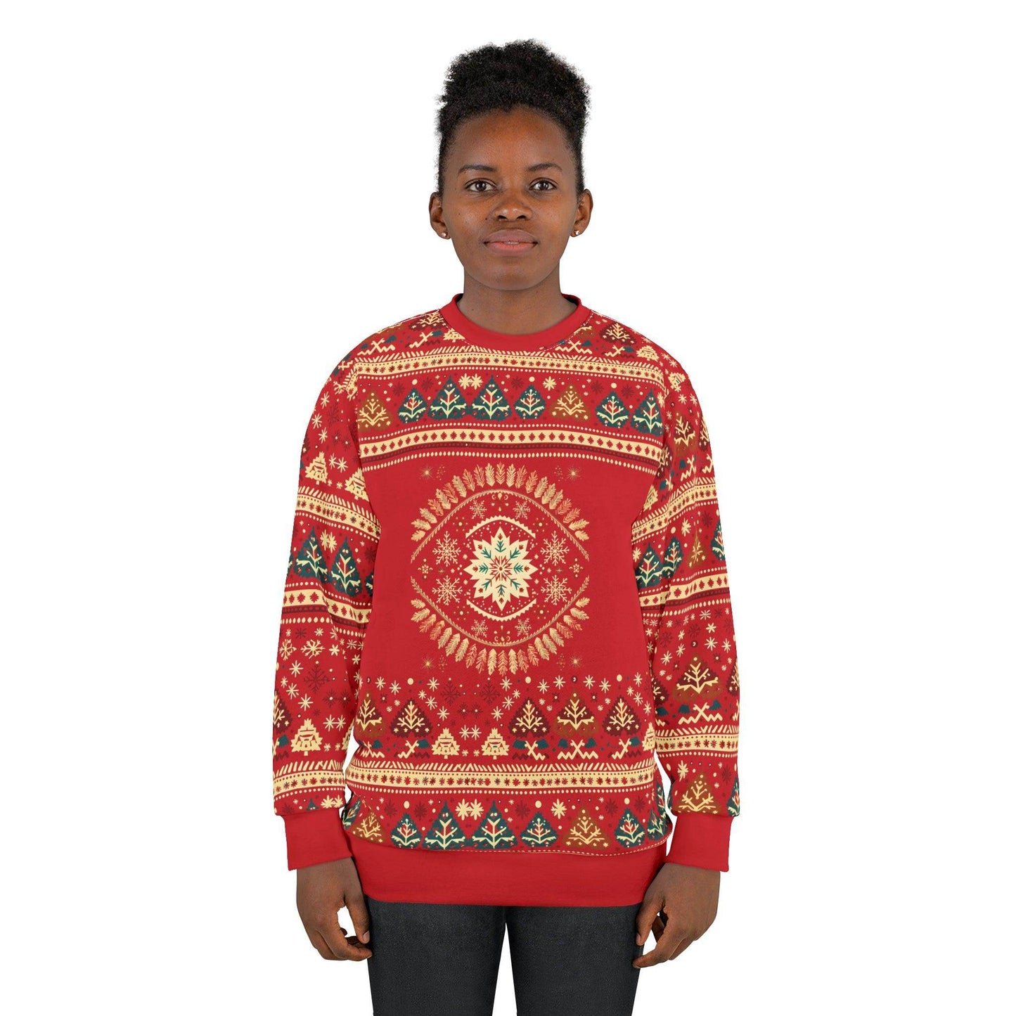 Ugly Christmas Sweater Green Christmas Sweatshirt Ugly Sweatshirt Full Ugly Christmas Shirt - Giftsmojo
