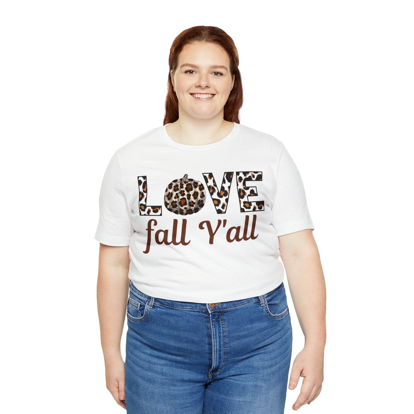 Leopard Print Love Fall Y'all Love Fall shirt Fall lover gift - Giftsmojo