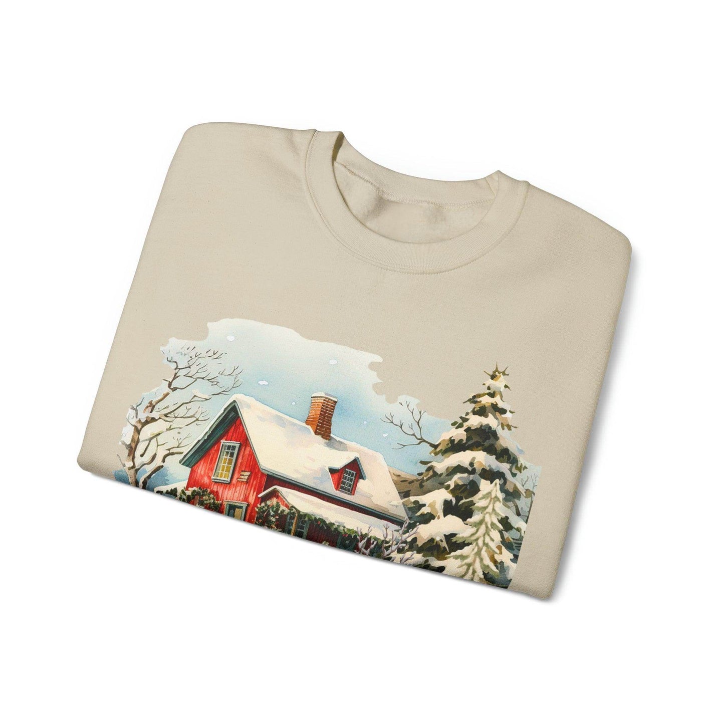 Small Town Christmas Sweatshirt Christmas on The Farm Sweatshirt Mooey Christmas Farm Sweatshirt Christmas Sweater Trendy Christmas Shirt Farmers - Giftsmojo