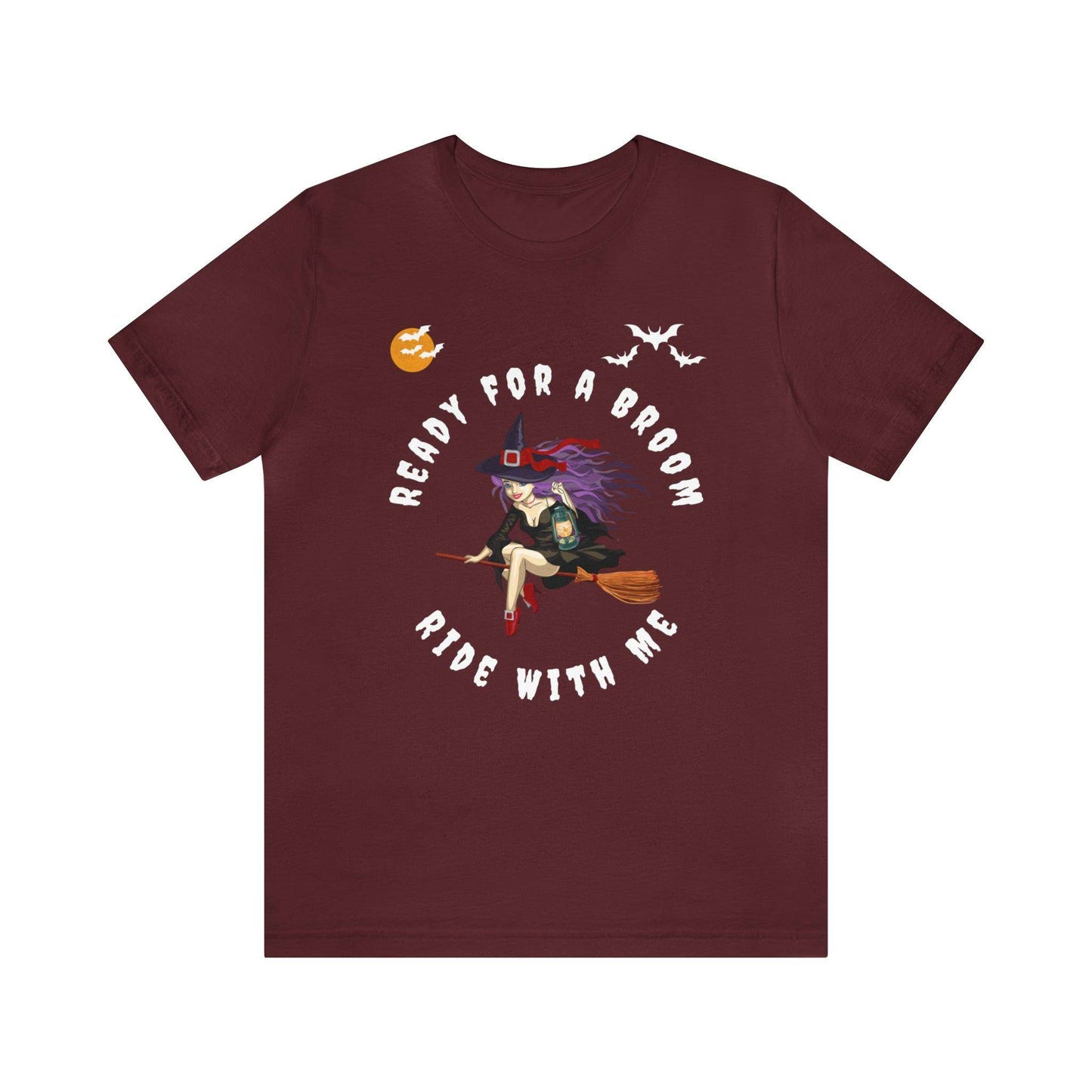 Ready for a Broom Ride with Me Halloween shirt, Witch shirt, Halloween tshirt, Halloween outfit, Work Halloween Costume - Giftsmojo