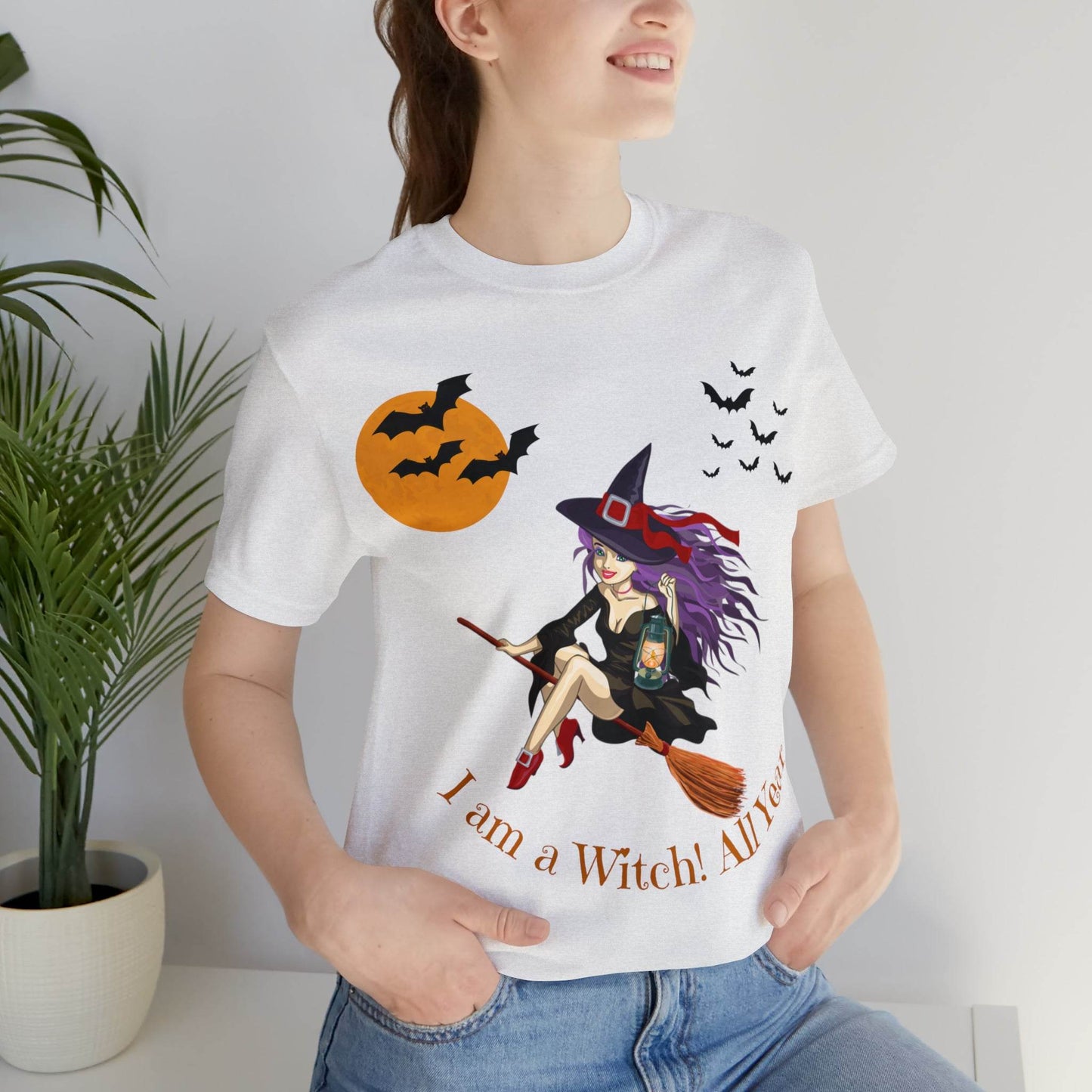I am a witch All year Halloween Shirt,Vintage Witch Shirts Funny Witch Shirt Halloween Clothes Halloween Vibes Halloween Retro Halloween Outfit - Giftsmojo