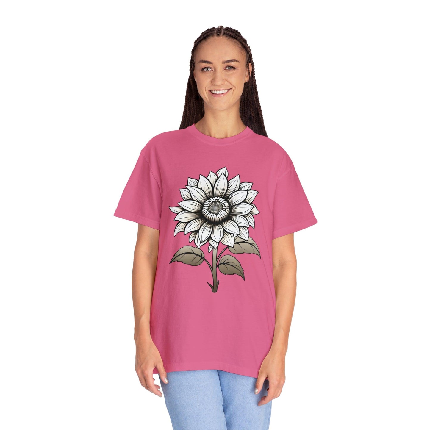 Sunflower Shirt Vintage Flower Shirt Aesthetic, Floral Graphic Tee Floral Shirt Flower T-shirt, Wild Flower Shirt Gift For Her