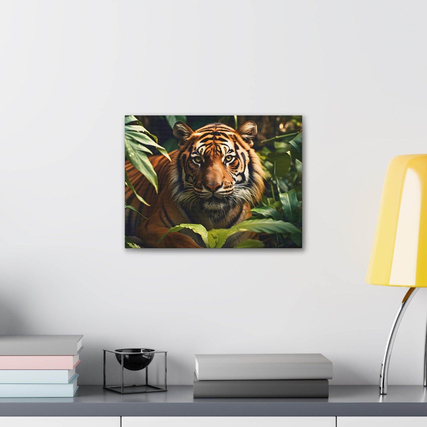 Tiger In Nature Art Canvas Gallery Wraps Tiger Print Large Canvas Art Animal Wall Art minimalist Wall Art Lover Gift - Giftsmojo