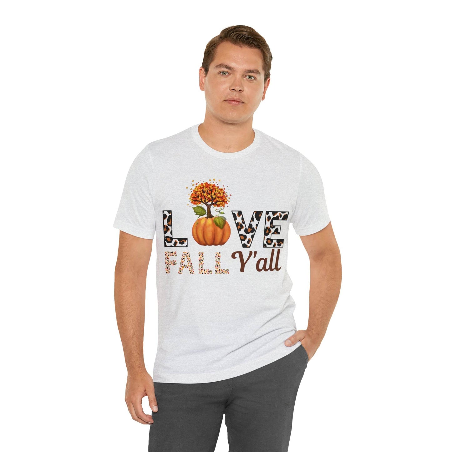 Leopard Print Love Fall Y'all shirt, Autumn Shirt, Fall shirt, Fall Gift - Giftsmojo