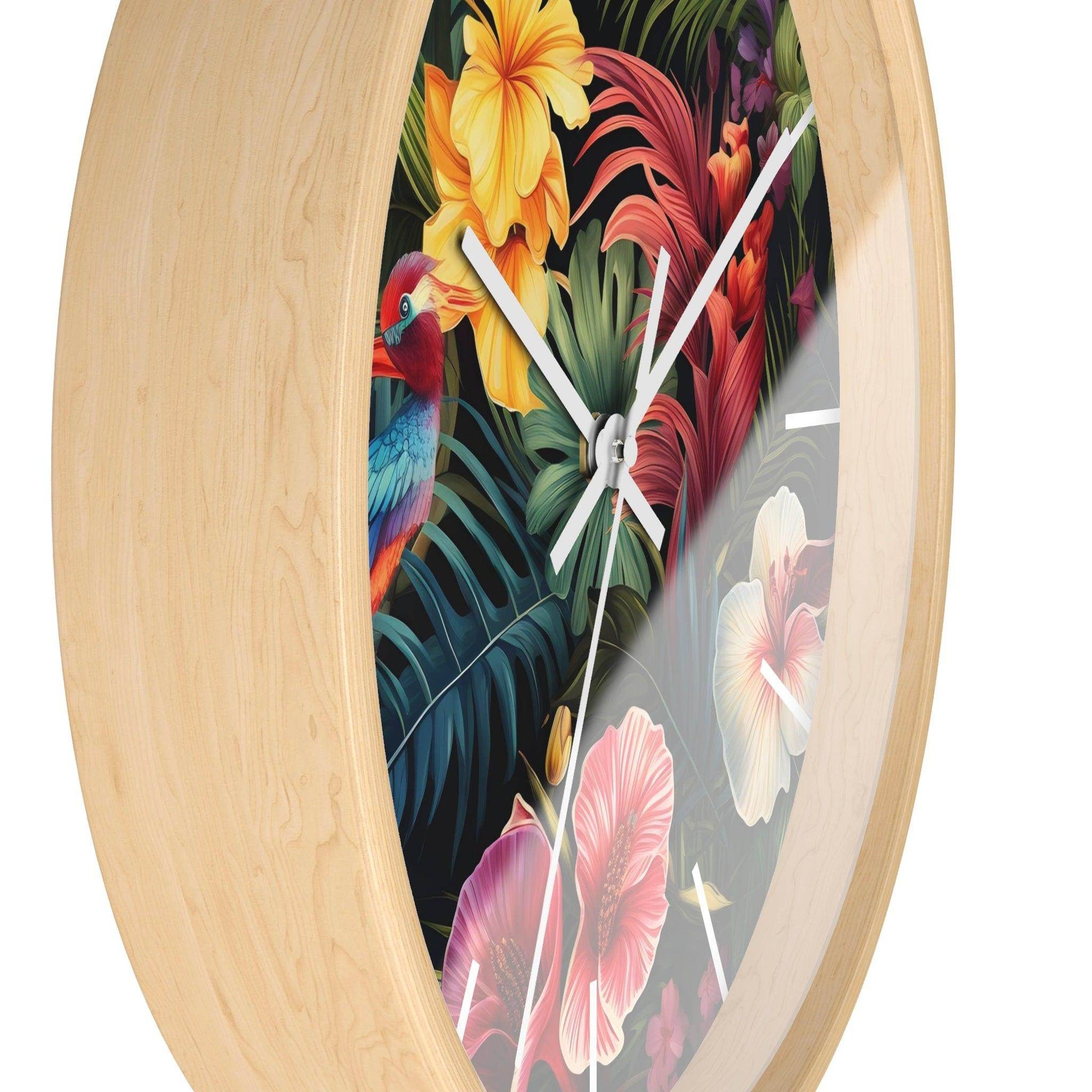 Wild Flower Wall Clock Flower Wall Clocks Home Clock Spring Clock Floral Clock Home Decor - Giftsmojo