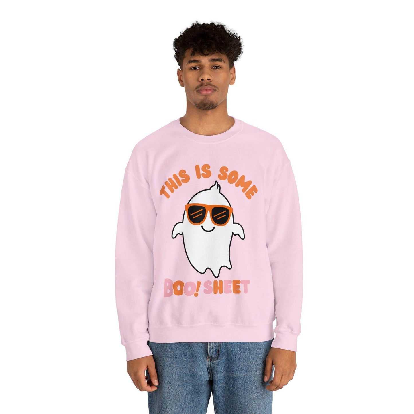 This Is Some Boo Sheet Ghost Sweatshirt Cute Ghost Sweatshirt Boo Ghost Sweatshirt Gift Shirt Funny Halloween Shirt Spooky Season Shirt - Giftsmojo