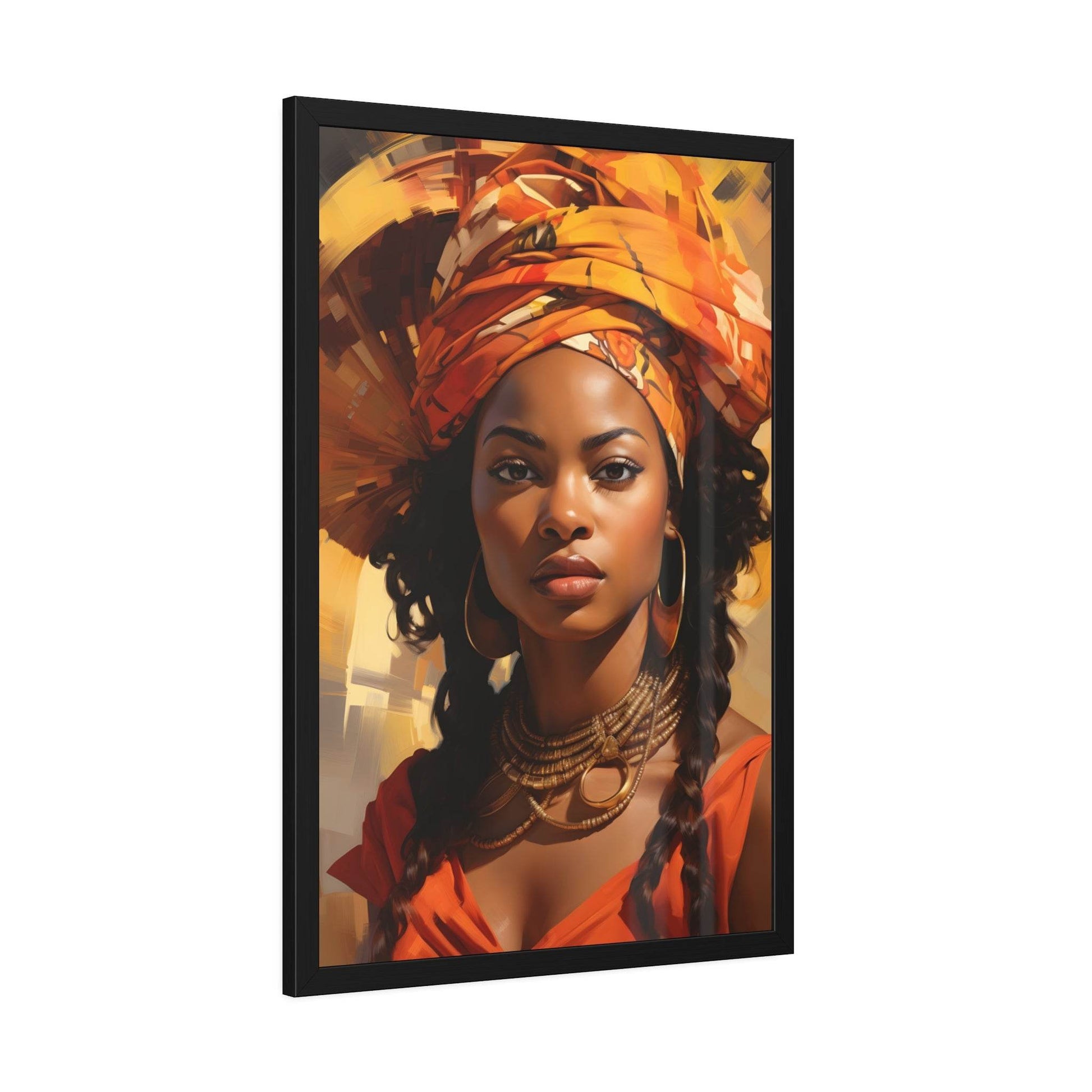 African Woman Framed Paper Posters - Giftsmojo