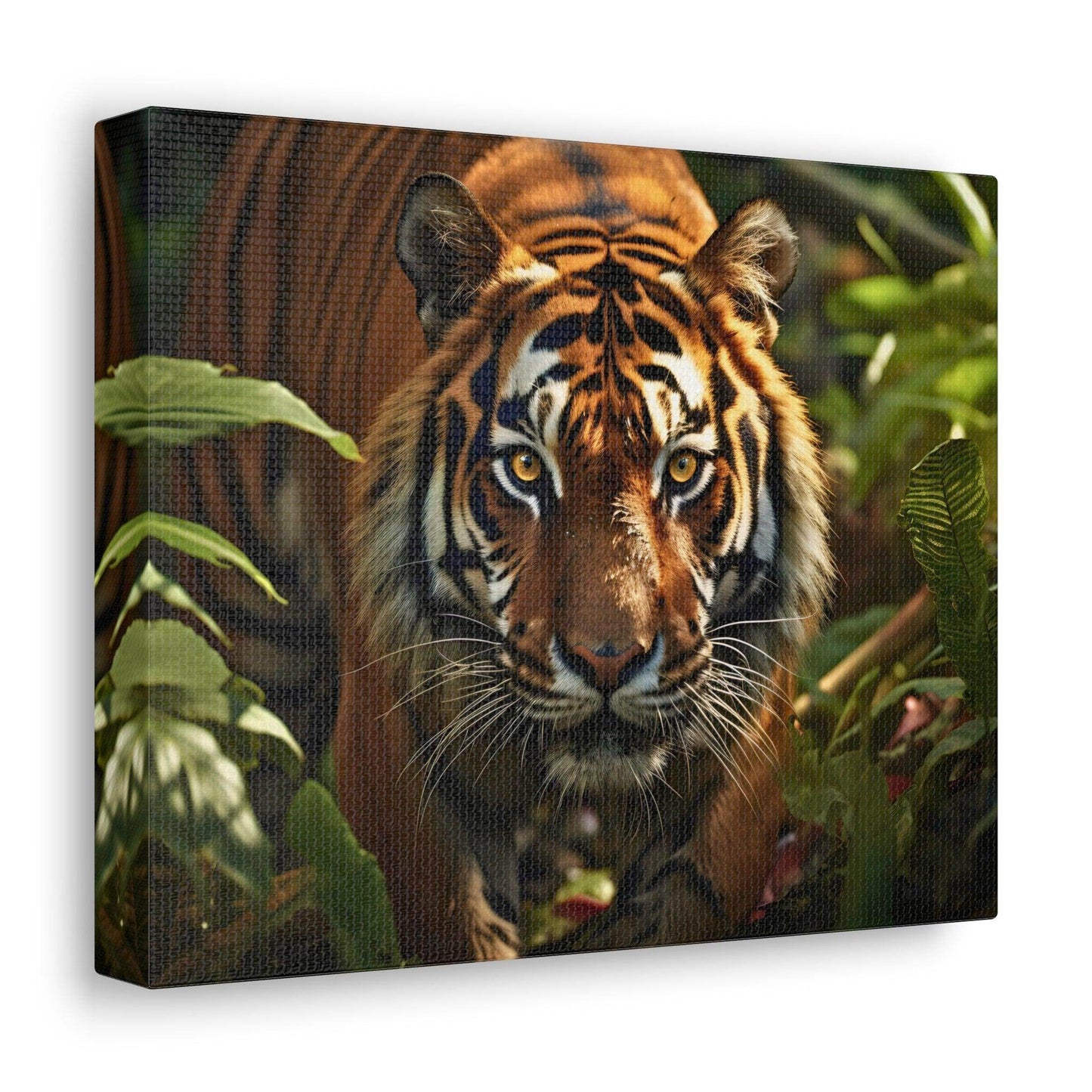 Tiger In Nature Art Canvas Gallery Wraps Tiger Print Large Canvas Art Animal Wall Art minimalist Wall Art Lover Gift - Giftsmojo