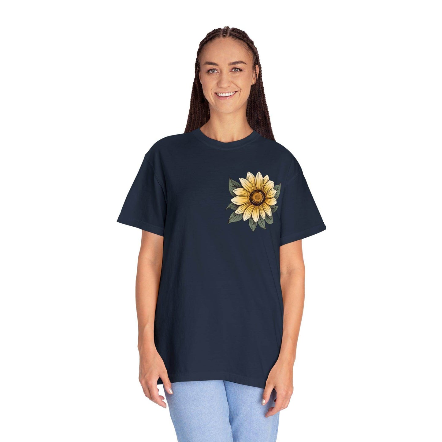 Sunflower Shirt Women Flower Shirt Aesthetic, Floral Graphic Tee Floral Shirt Flower T-shirt, Wild Flower Shirt Gift For Her Wildflower T-shirt - Giftsmojo