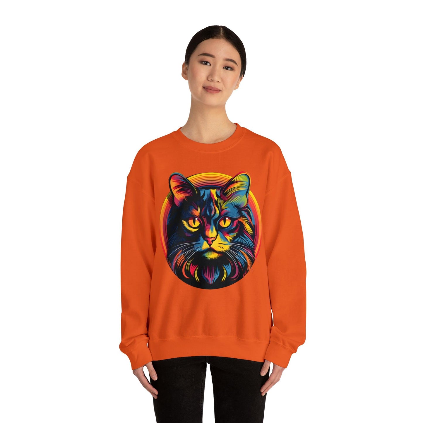 Vintage Cat Lover Sweater Retro Cat Sweatshirt Animal Lover Gift Cat Mom Gift Cat Lover Gift Cat Mom Sweatshirt Cat Crewneck Sweatshirt - Giftsmojo