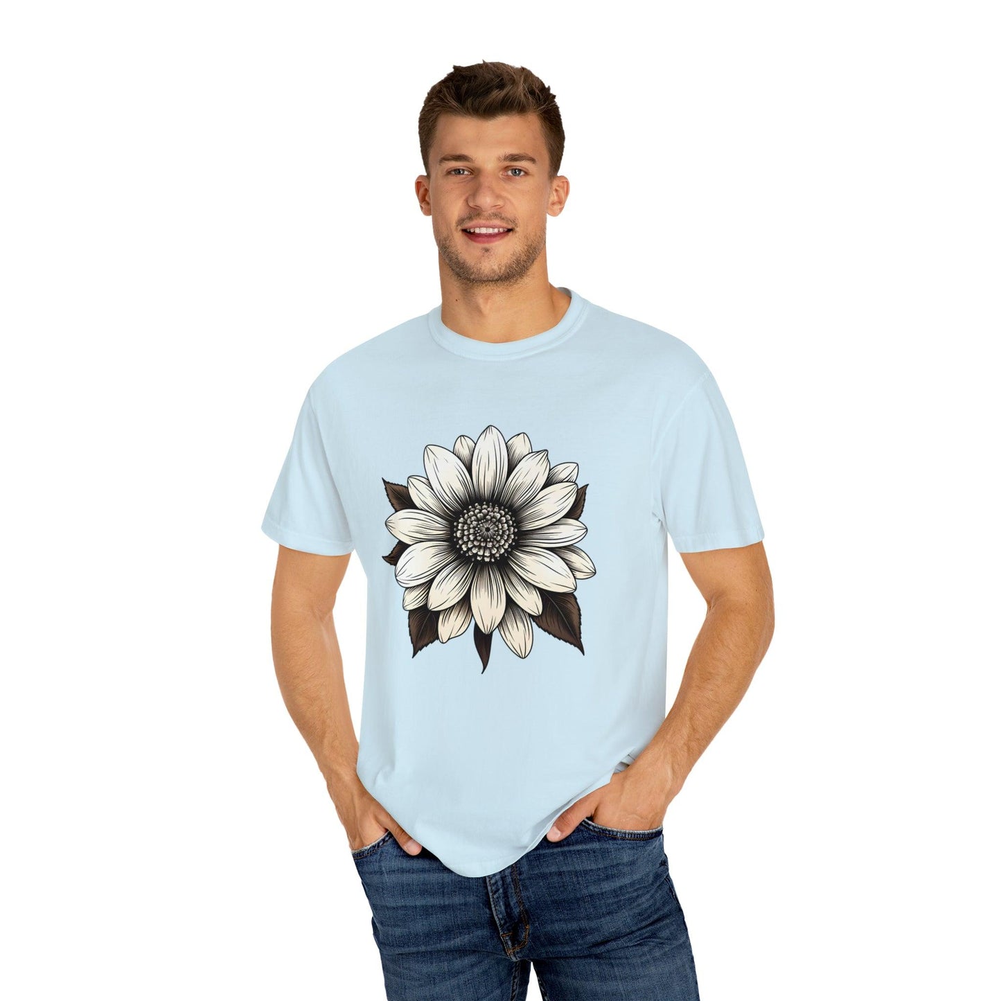 Sunflower Shirt Flower Shirt Aesthetic Women Top Floral Graphic Tee Floral Shirt Flower T-shirt, Wild Flower Shirt Gift For Her