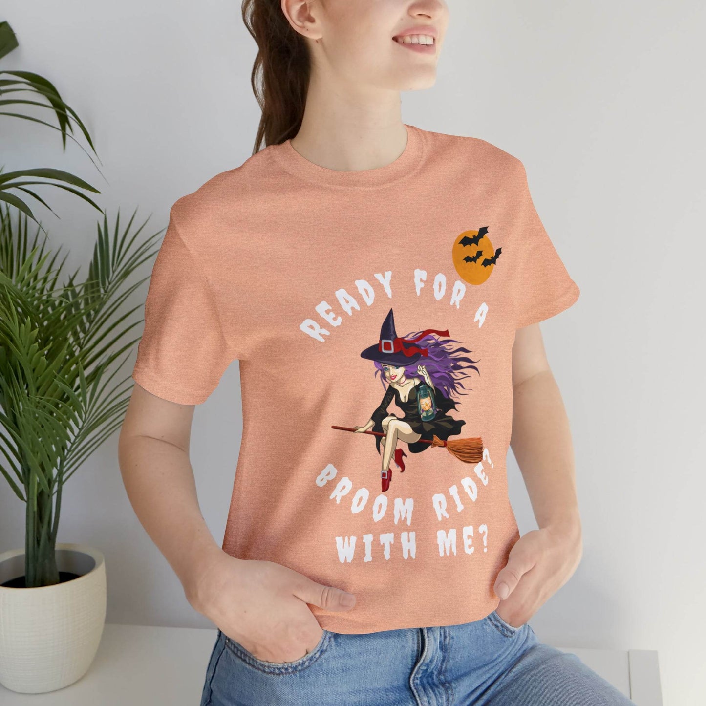 Ready for A Broom Ride Vintage Witch Shirts Funny Witch Shirt Witch Gift Halloween Shirt Halloween Clothes Halloween Vibes Halloween Outfit - Giftsmojo