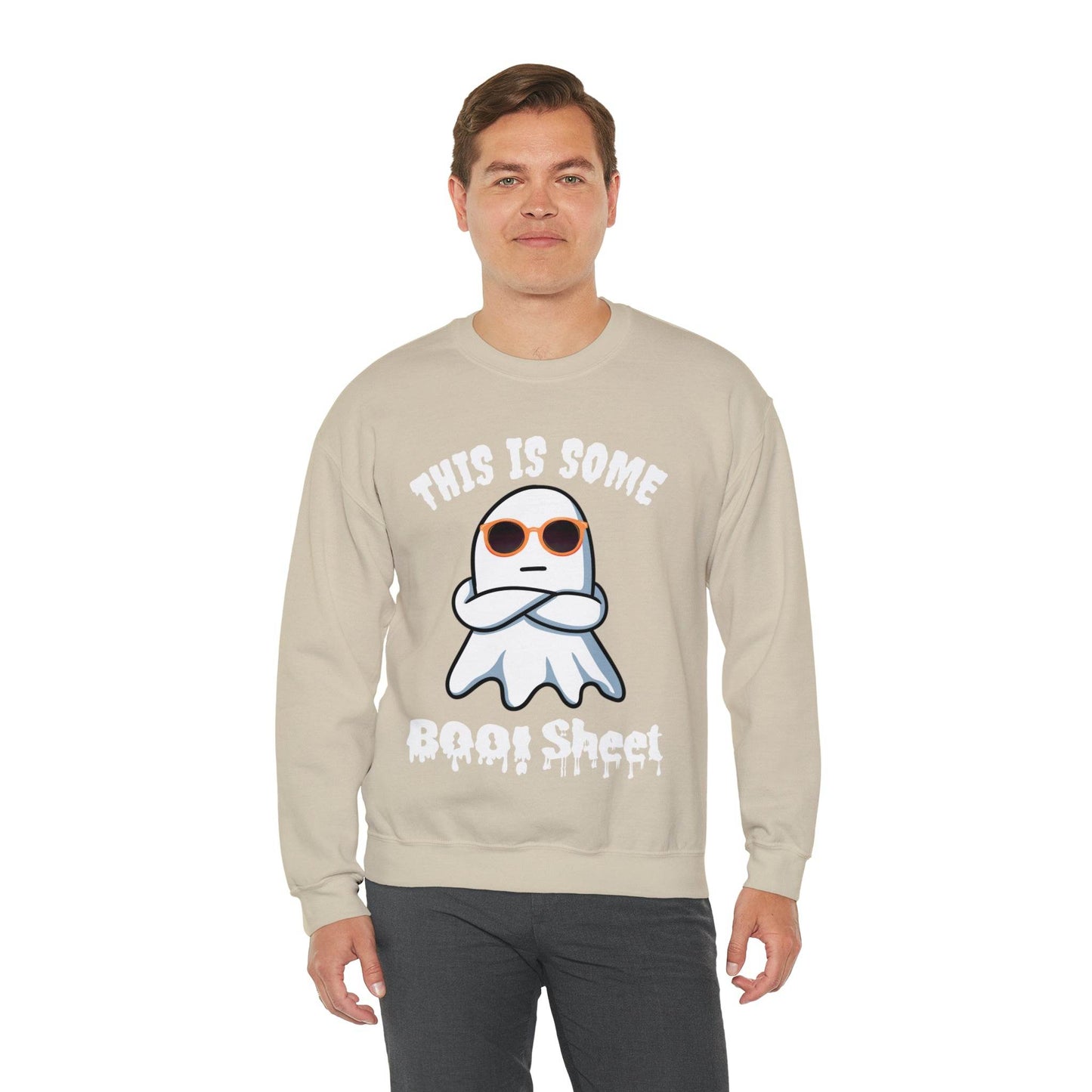 This Is Some Boo Sheet Ghost Sweatshirt Cute Ghost Sweatshirt Boo Ghost Sweatshirt Gift Shirt Funny Halloween Shirt Spooky Season Shirt - Giftsmojo