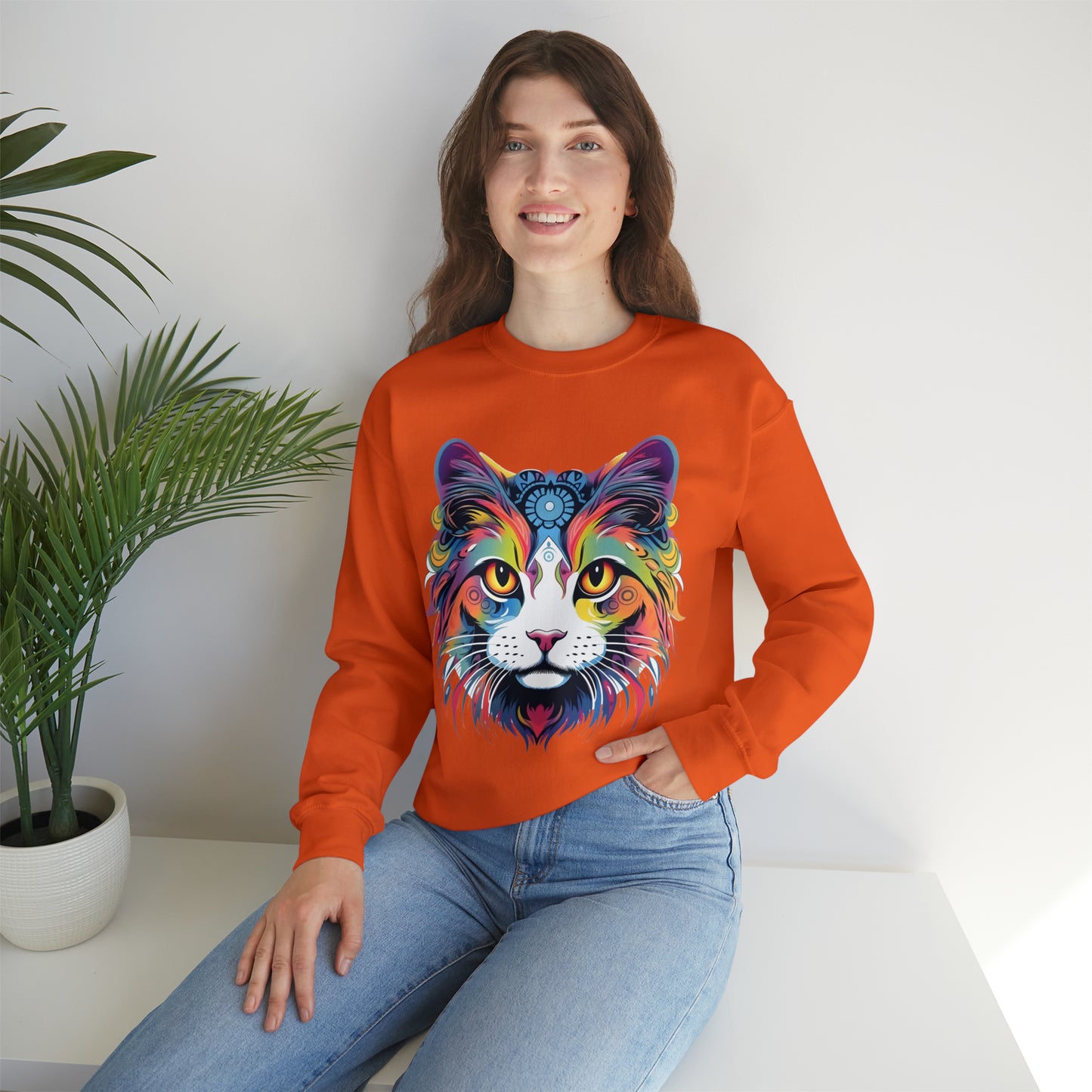Vintage Cat Lover Sweater Animal Lover Gift Cat Mom Gift Cat Lover Gift Cat Mom Sweatshirt Retro Cat Sweatshirt Cat Crewneck Sweatshirt