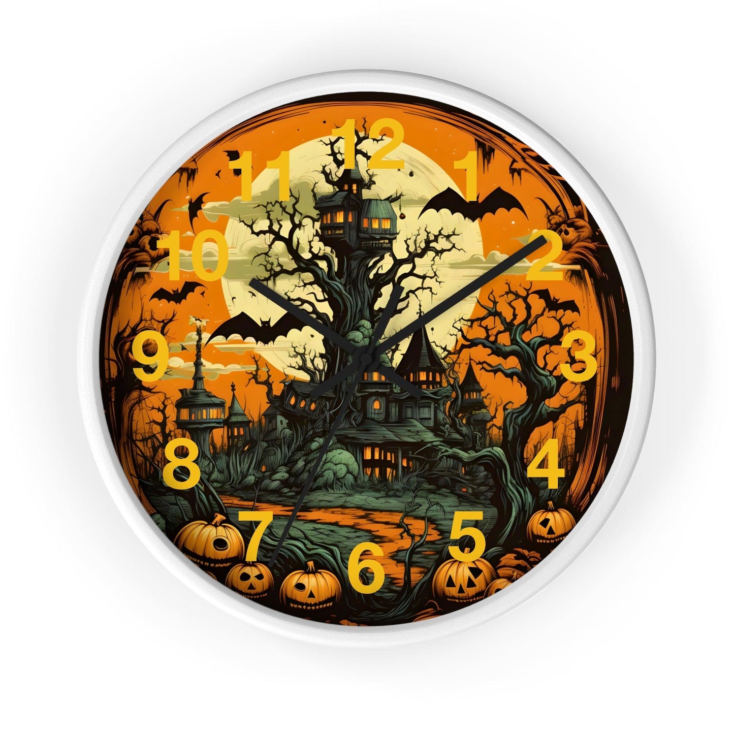 Halloween decor Halloween Ghost Wall Clock Halloween Wall Clocks Halloween Clock Fall Clock Halloween Decor