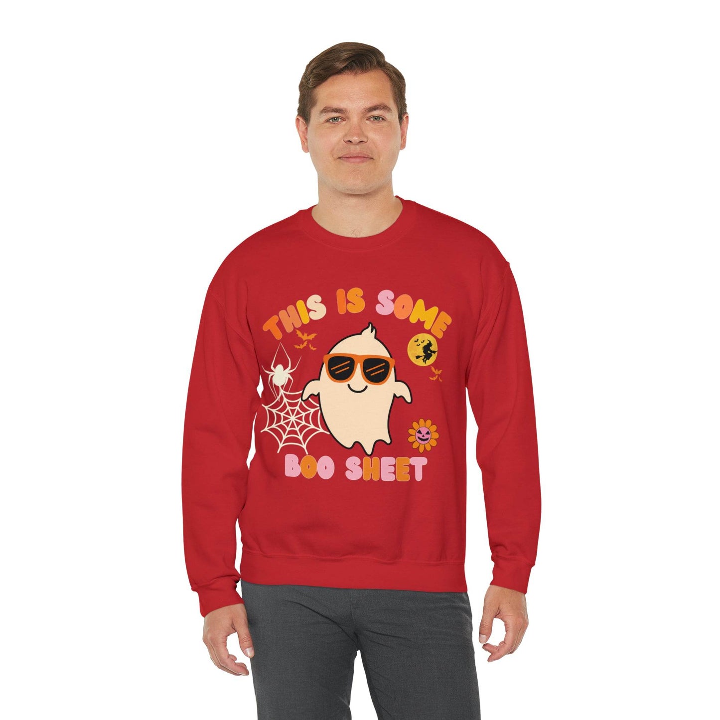This Is Some Boo Sheet Ghost Sweatshirt Cute Ghost Sweatshirt Boo Ghost Sweatshirt Gift Shirt Funny Halloween Shirt Spooky Season Shirt - Giftsmojo