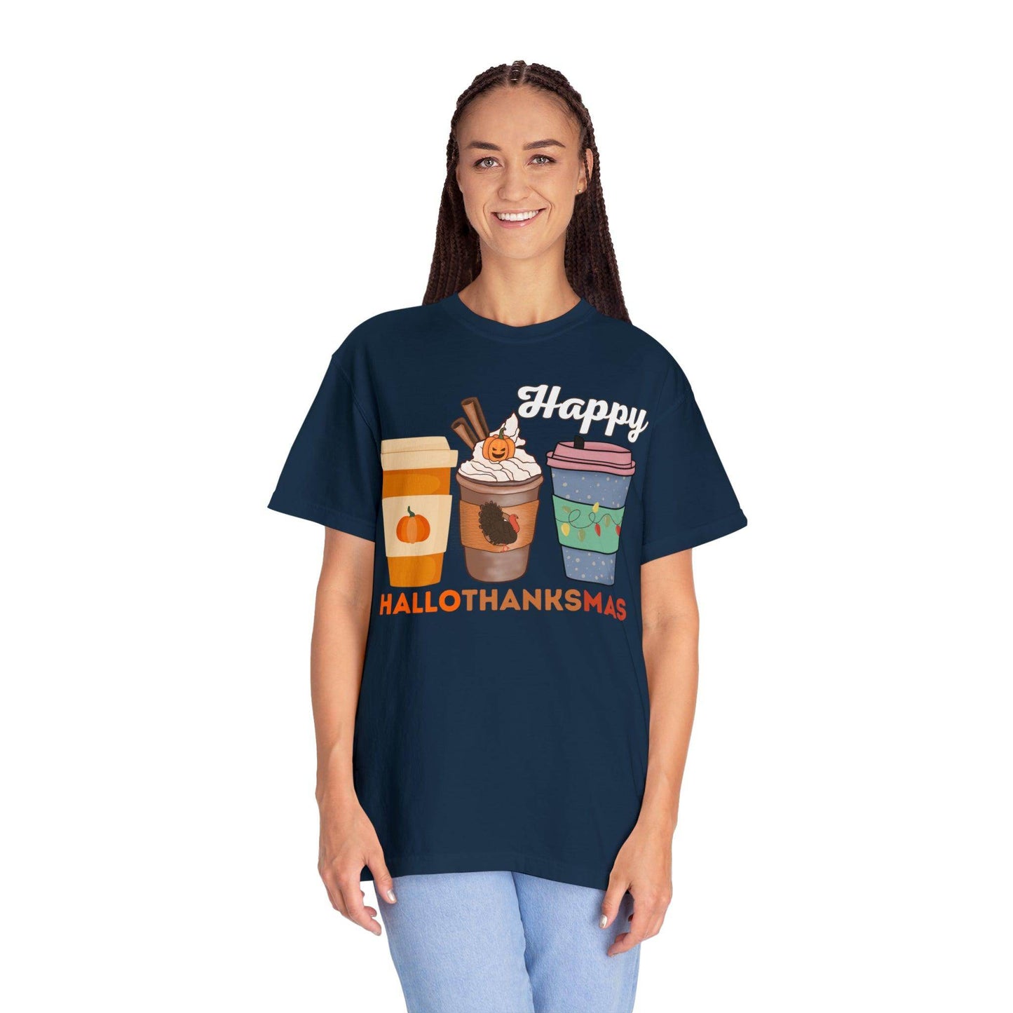 HALLOTHANKSMAS Gift for Fall Halloween Thanksgiving Christmas Gift - Giftsmojo