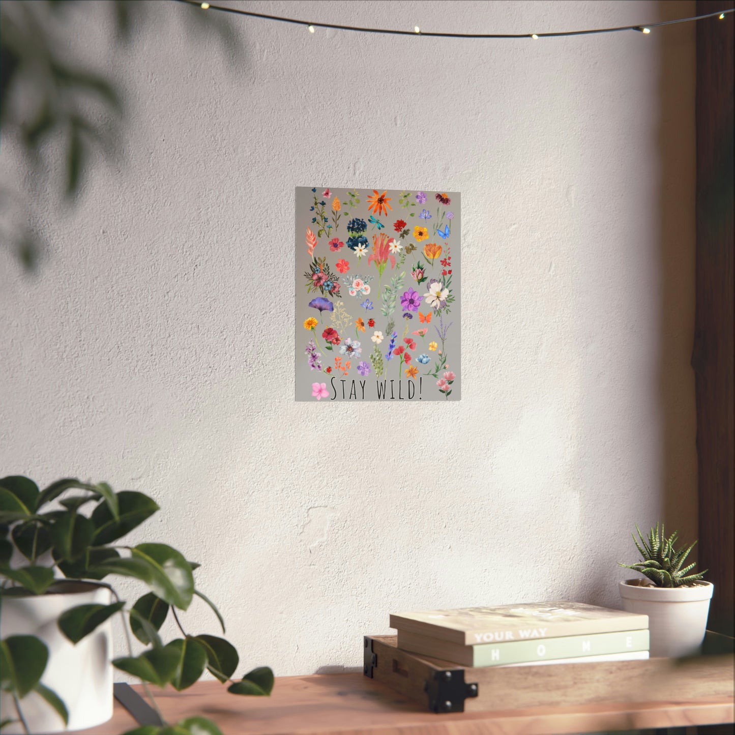 Watercolor Wildflowers Wall Art