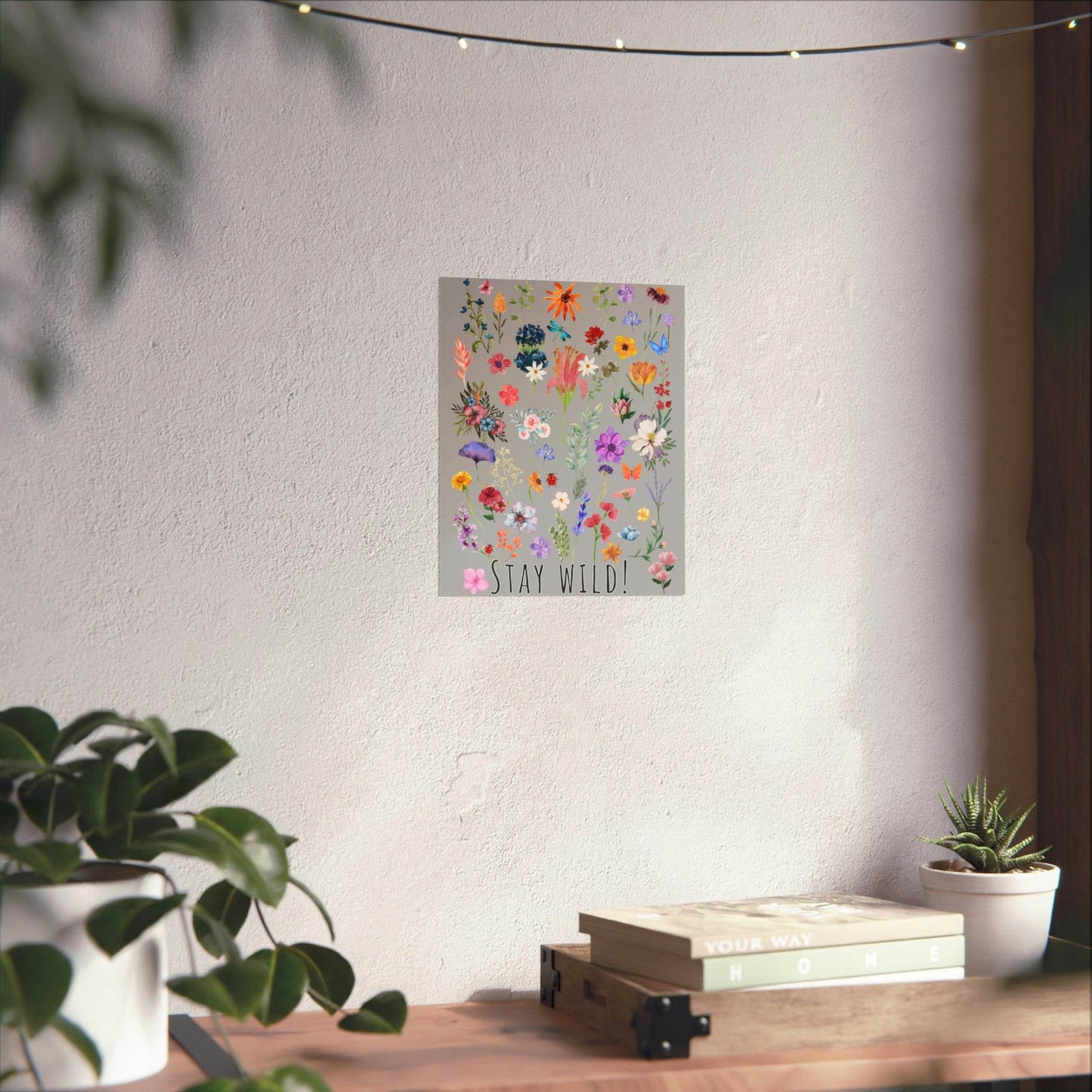 Watercolor Wildflowers Wall Art - Giftsmojo