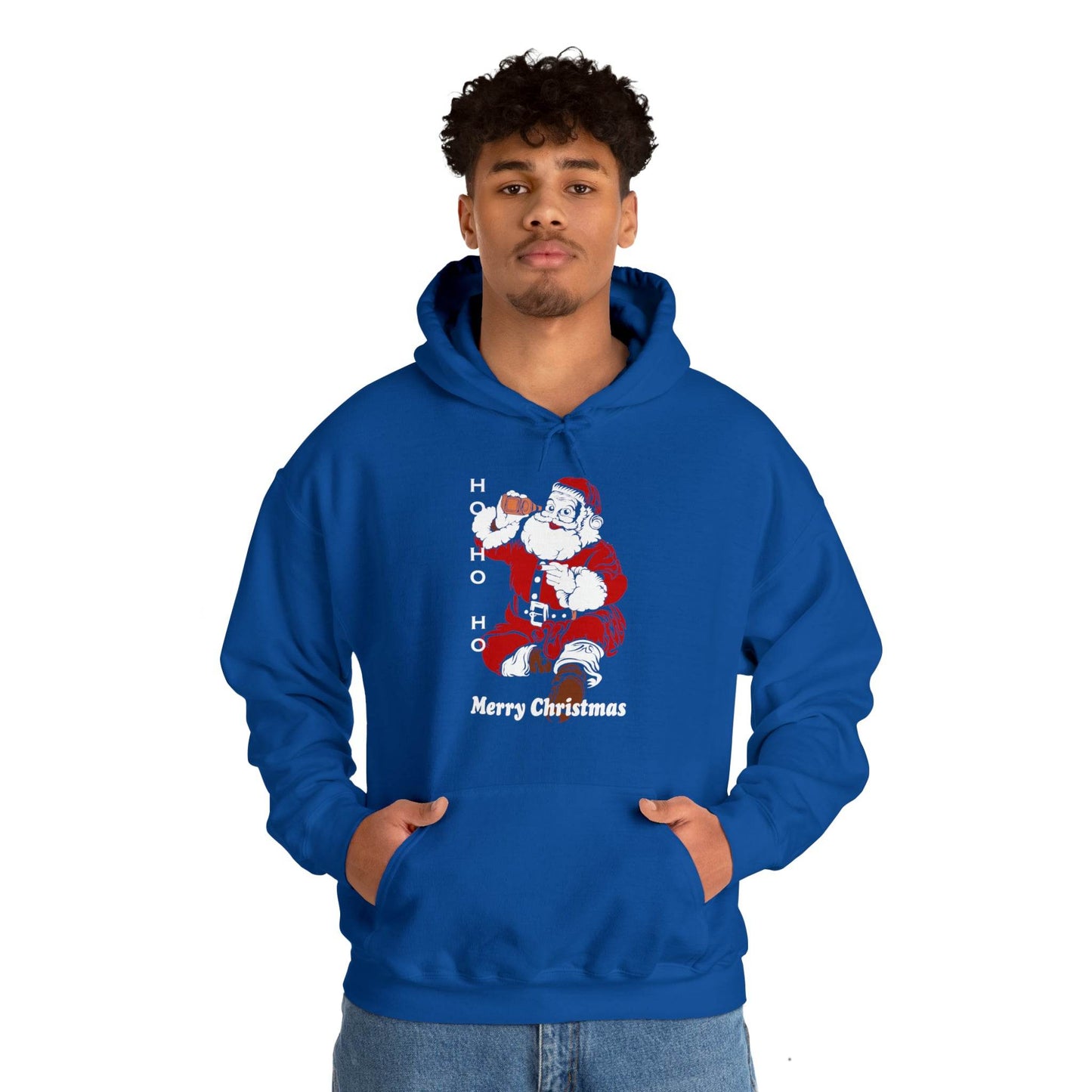 Ho HO Ho Merry Christmas Unisex Heavy Blend Hooded Sweatshirt Christmas Shirt Hoodie - Giftsmojo
