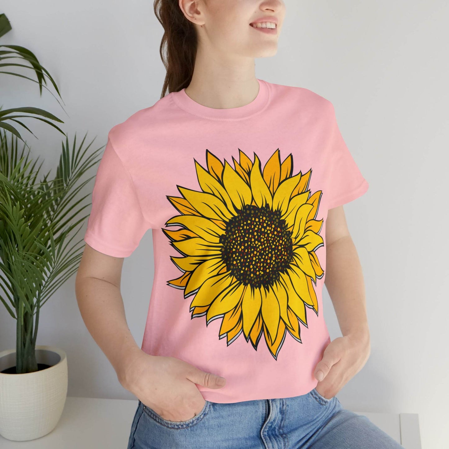 Sunflower Shirt, Floral Tee Shirt, Flower Shirt, Garden Shirt, Womens Fall Summer Shirt Sunshine Tee, Gift for Gardener, Nature lover shirt - Giftsmojo