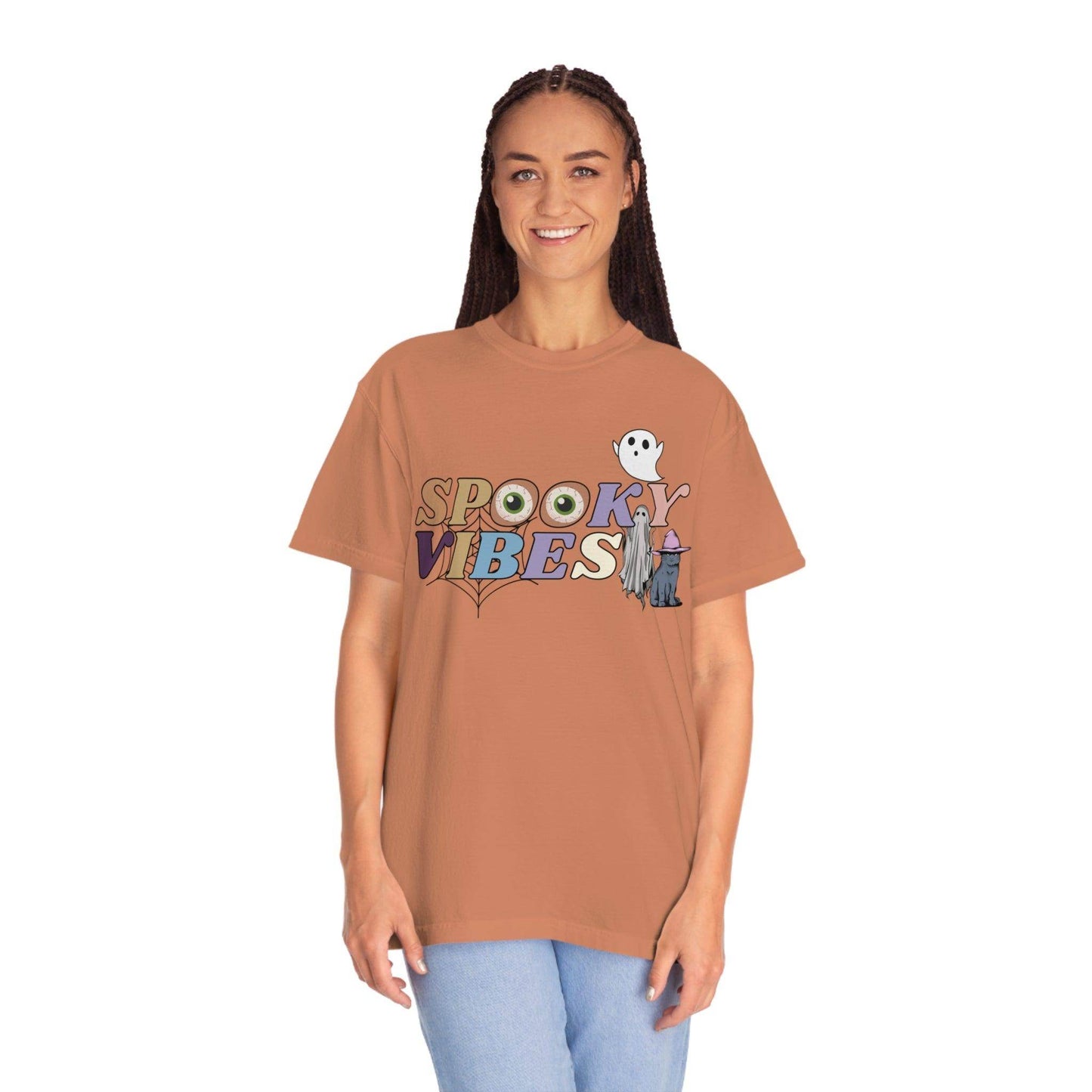 Retro Halloween Tshirt, Spooky Vibes Shirt, Vintage Shirt Halloween Shirt - Giftsmojo