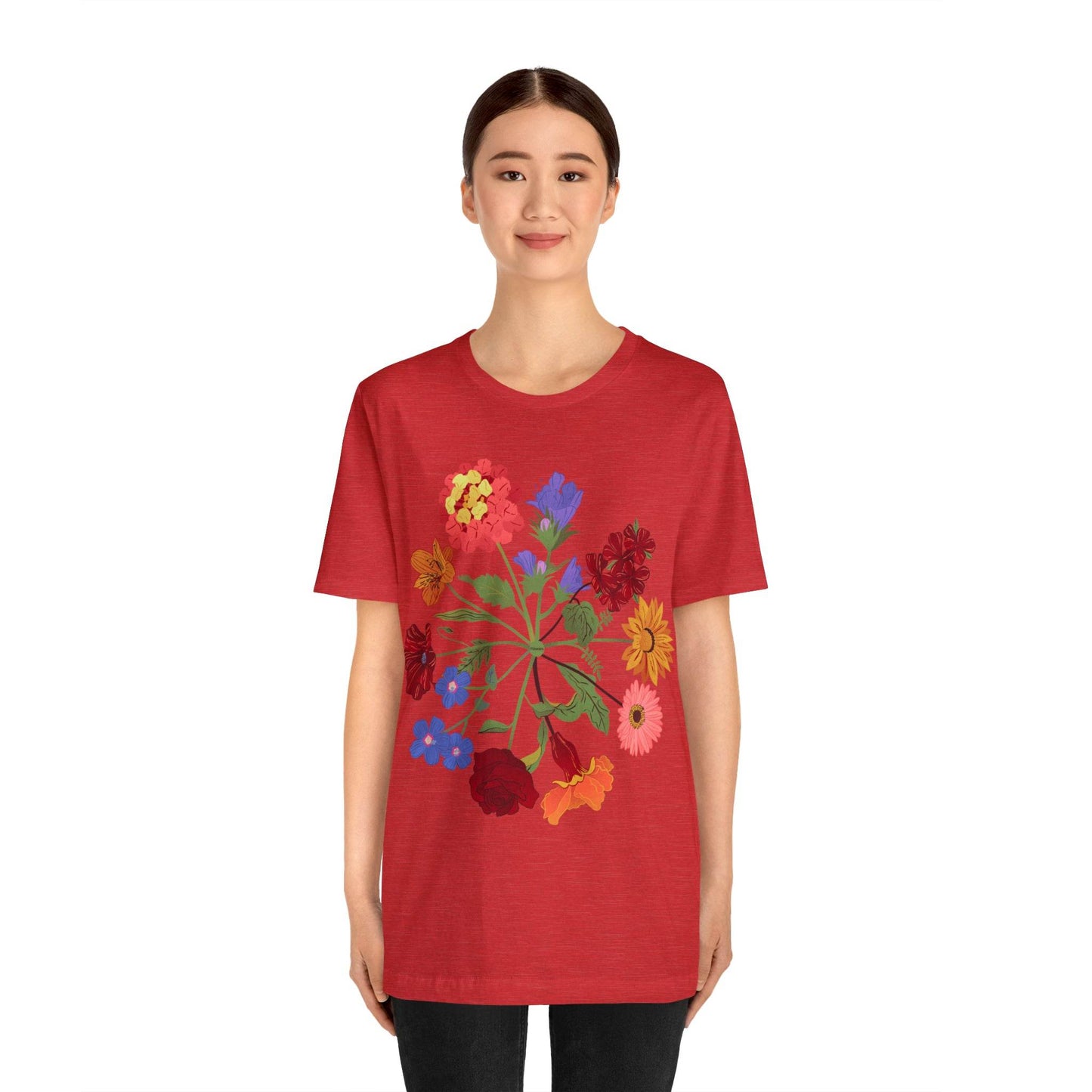 Wildflower Tshirt, Flower Shirt, Types of Flowers Shirt, Floral Tshirt, Gift for Women, Ladies Shirts Best Friend Gift, Plant Mom Nature Tee - Giftsmojo